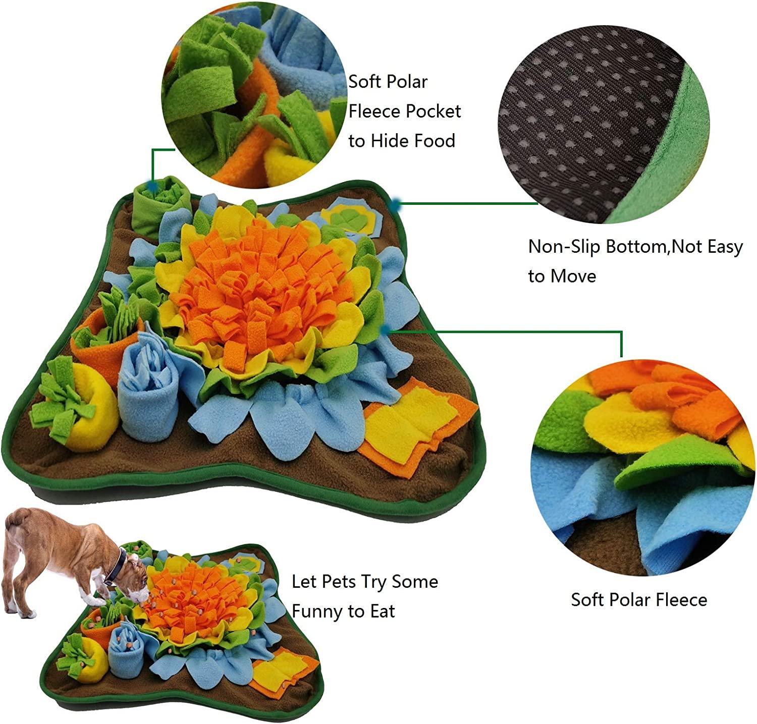 Pet Snuffle Mat Pad Feeding Training Sniffing Puzzle Playing For Dogs  Washable