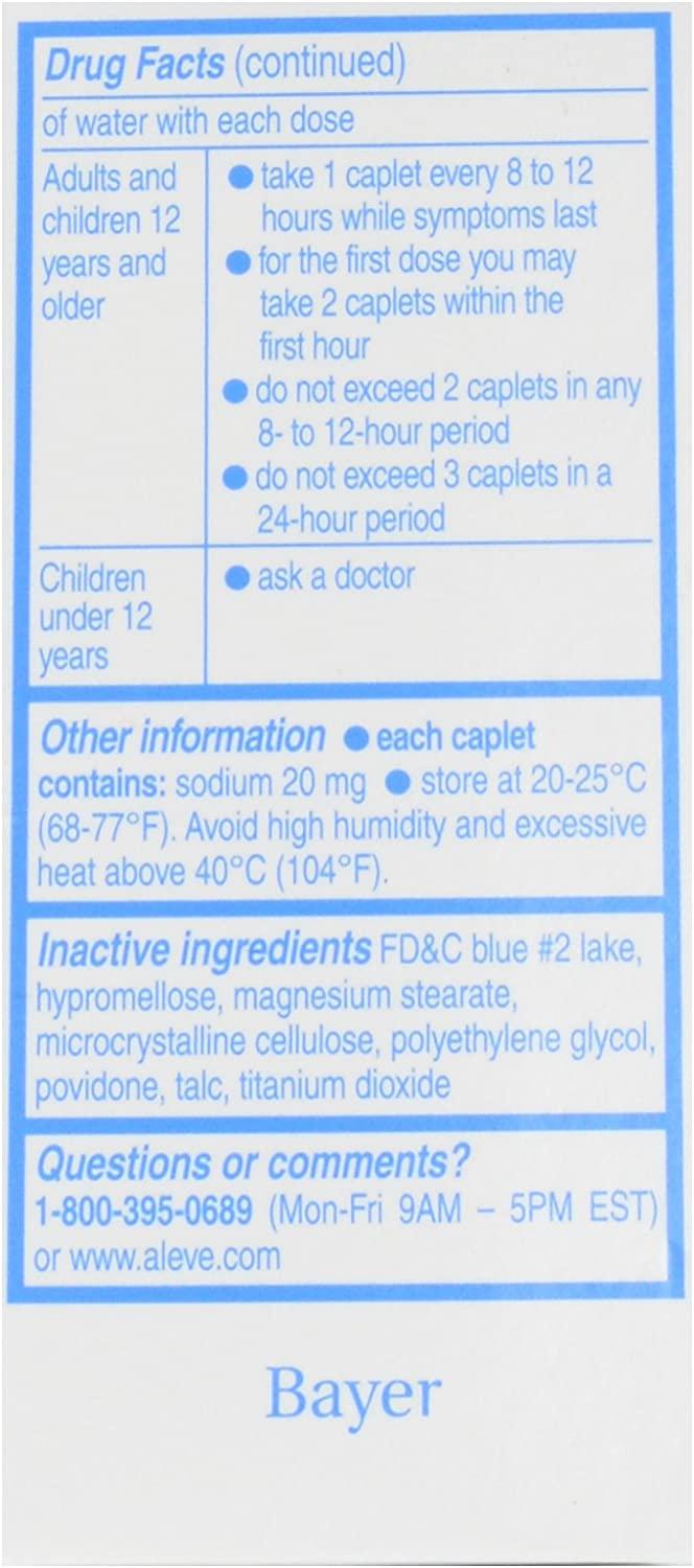 Aleve All Day Strong Pain Reliever Caplets, 24ct