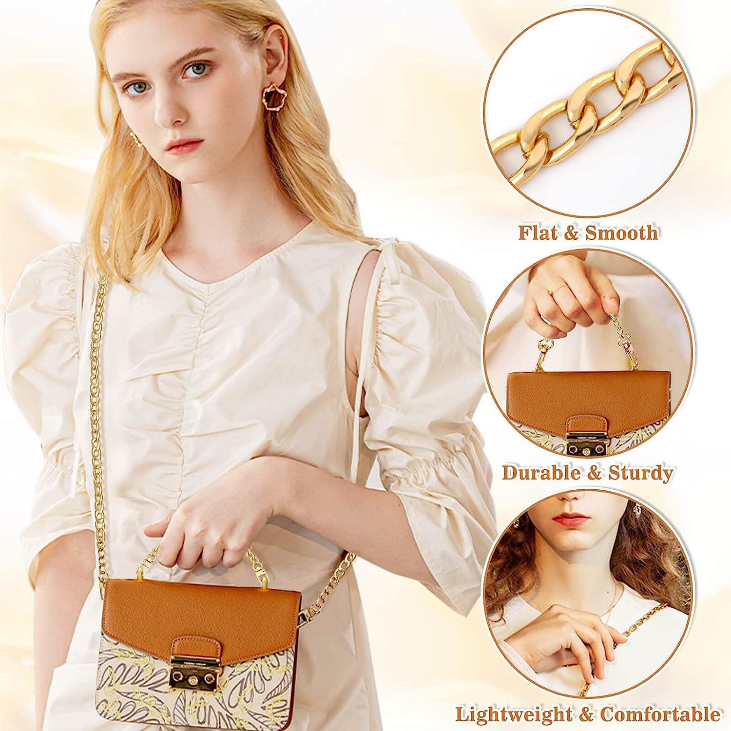 Wood Wooden Bead Beaded Purse Handbag Gold Chain | eBay