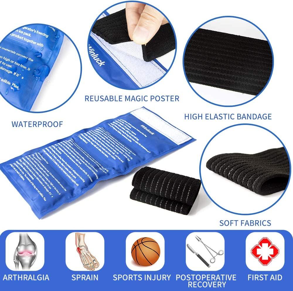 Gel Ice Packs for Injuries Adjustable Wrap for Pain Relief Ice Pack