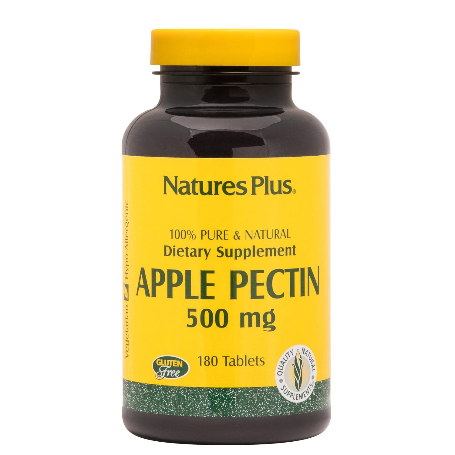 Nature's Plus Apple Pectin 500 mg 180 Tablets