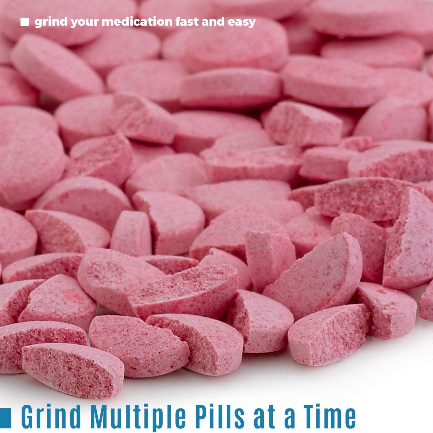 Pill Grinder Pro Manual Pill Crusher and Cutter Crush, Grind and