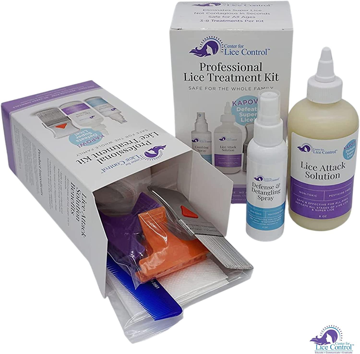 KAPOW! Professional Lice Treatment Kit Defeat Lice at Home Safe and