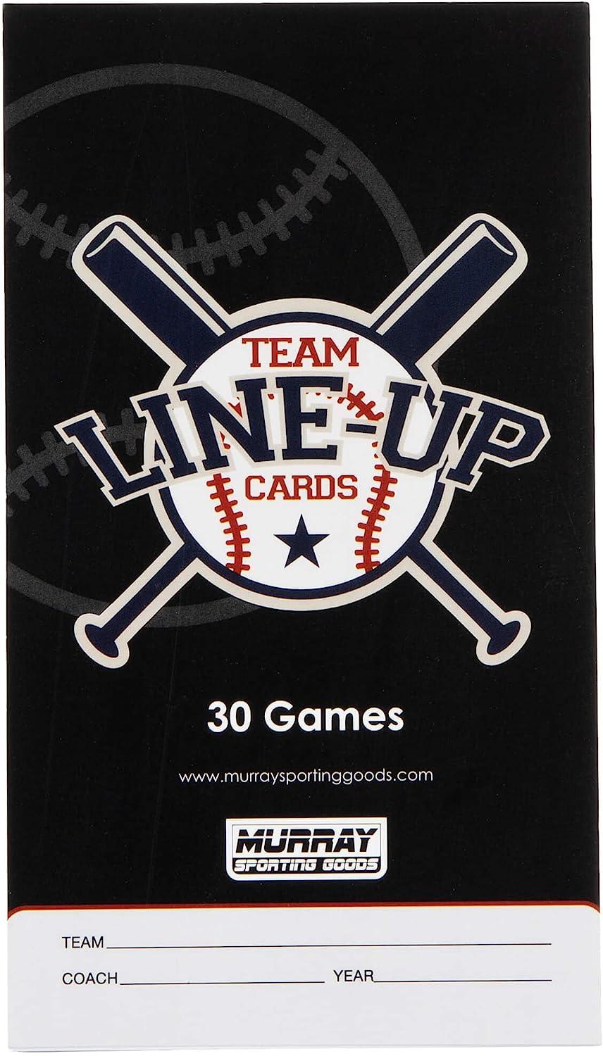 Custom Travel Baseball Lineup Cards  4-Part Lineup Cards with Team Name  and Logo