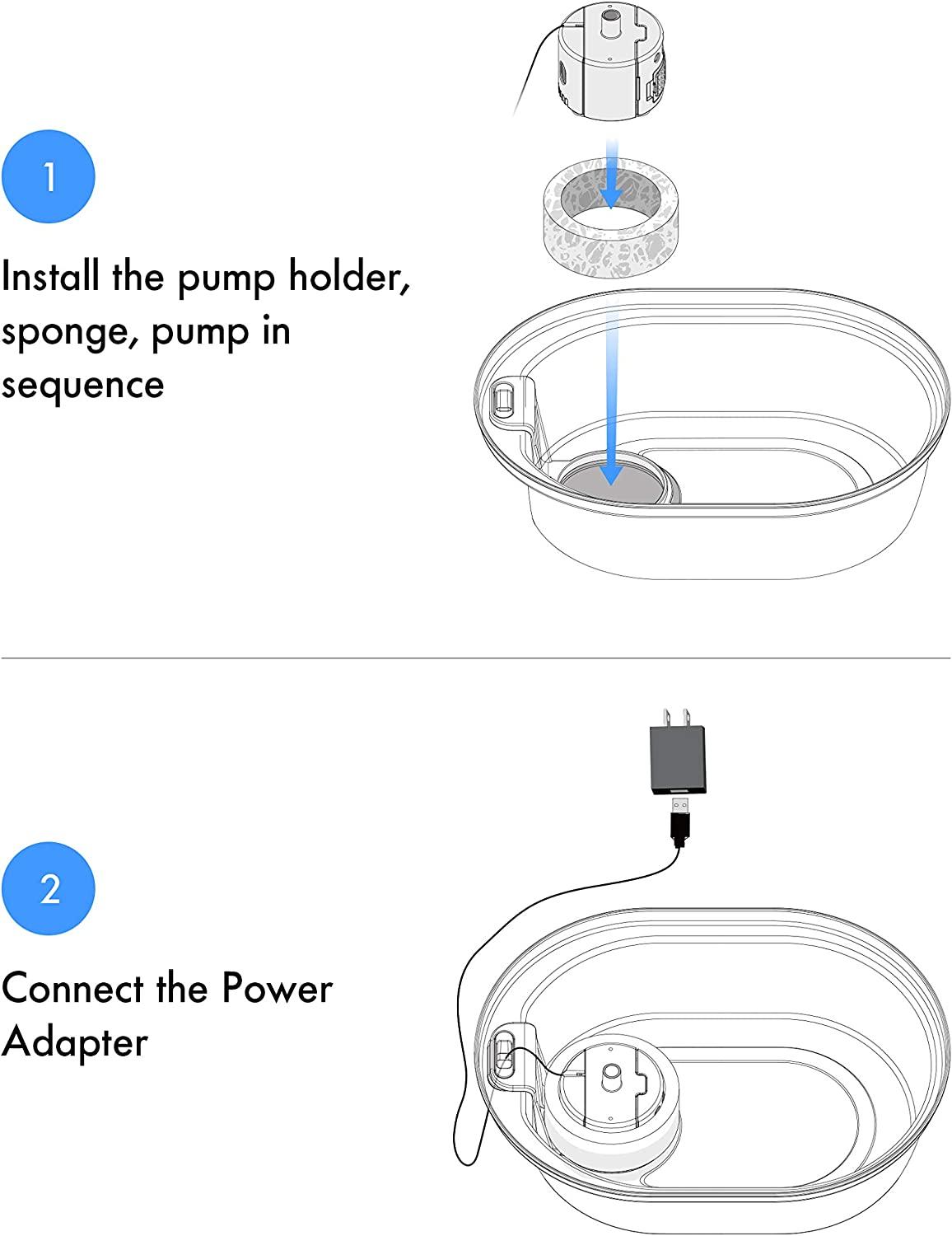 PETLIBRO Replacement Filters for Stainless Steel Cat Water Fountain 8