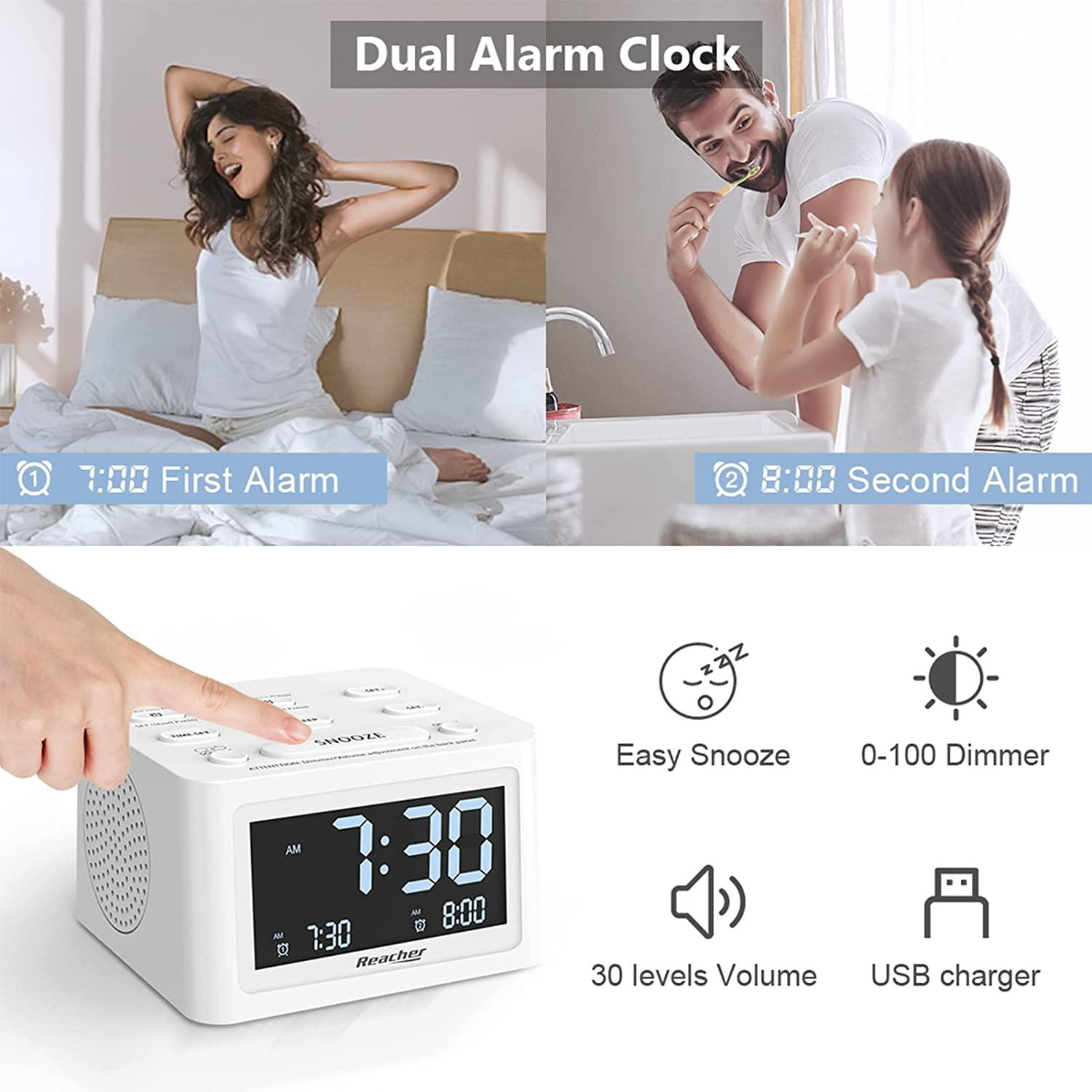 Dual Digital Timer With 3-level Adjustable Alarm Volume On/off Switch