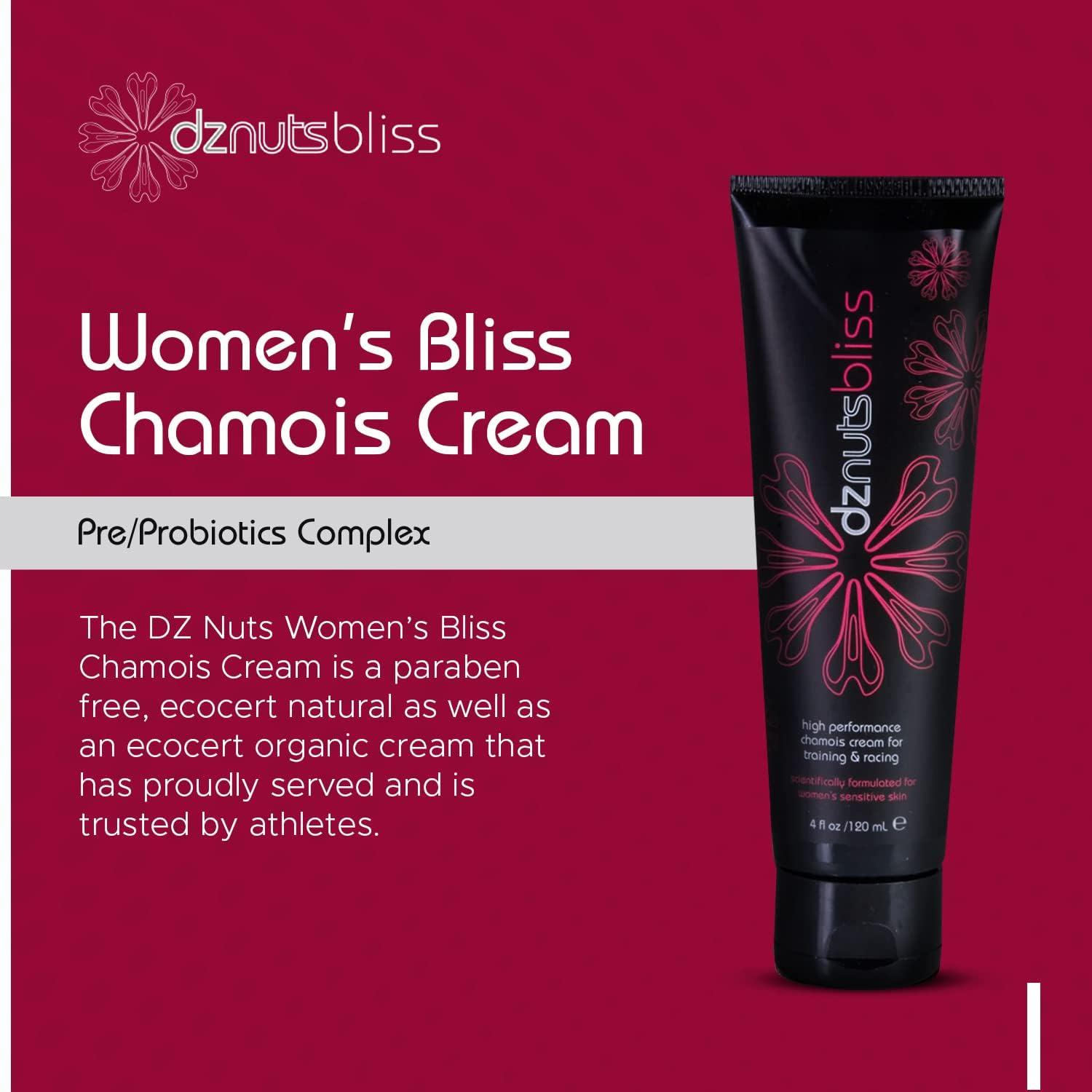 dznuts Women s Bliss Chamois Cream Anti Chafing Cream for Saddle