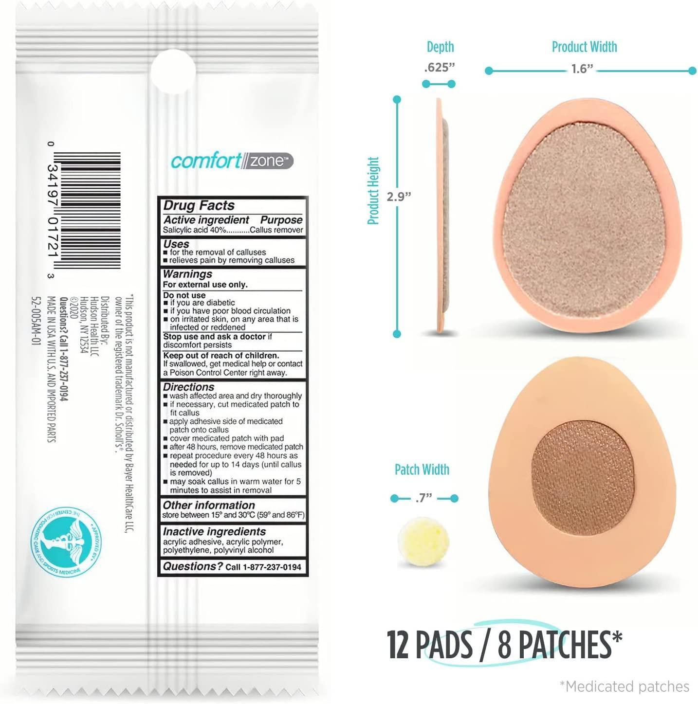 Comfort Zone Medicated Callus Removers, Effective Callus Removal