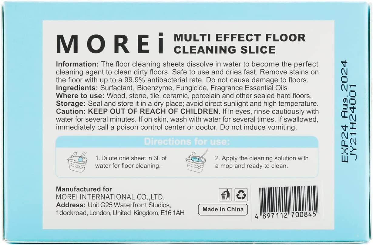 MOREi MultiEffect Floor Cleaning Tablets FastDrying, Fresh Scented