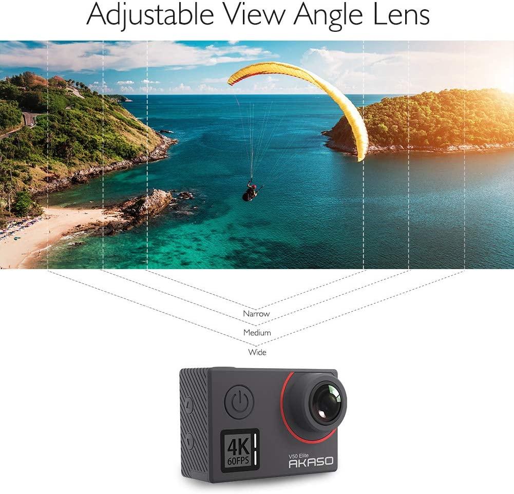 Akaso EK7000 Pro 4K/25fps, 2.7K/30fps, 1080P/60fps 16MP Action Camera with  2 Touch Screen EIS Adjustable View Angle 40m