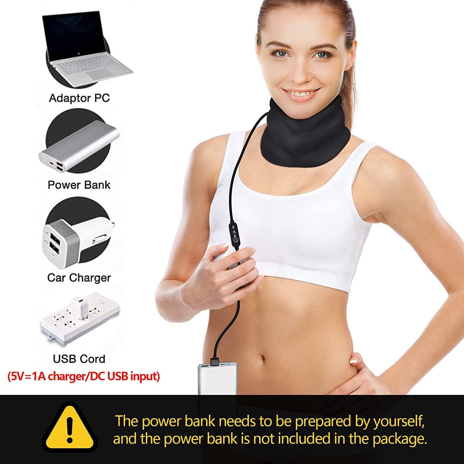 Heated Neck Brace for Neck Pain Relief, Neck Support Brace Graphene Heat  Therapy for Spinal Pain and Pressure Relief, Adjustable 3 in 1 Foam Neck  Cervical Collar for Women and Men (3.5