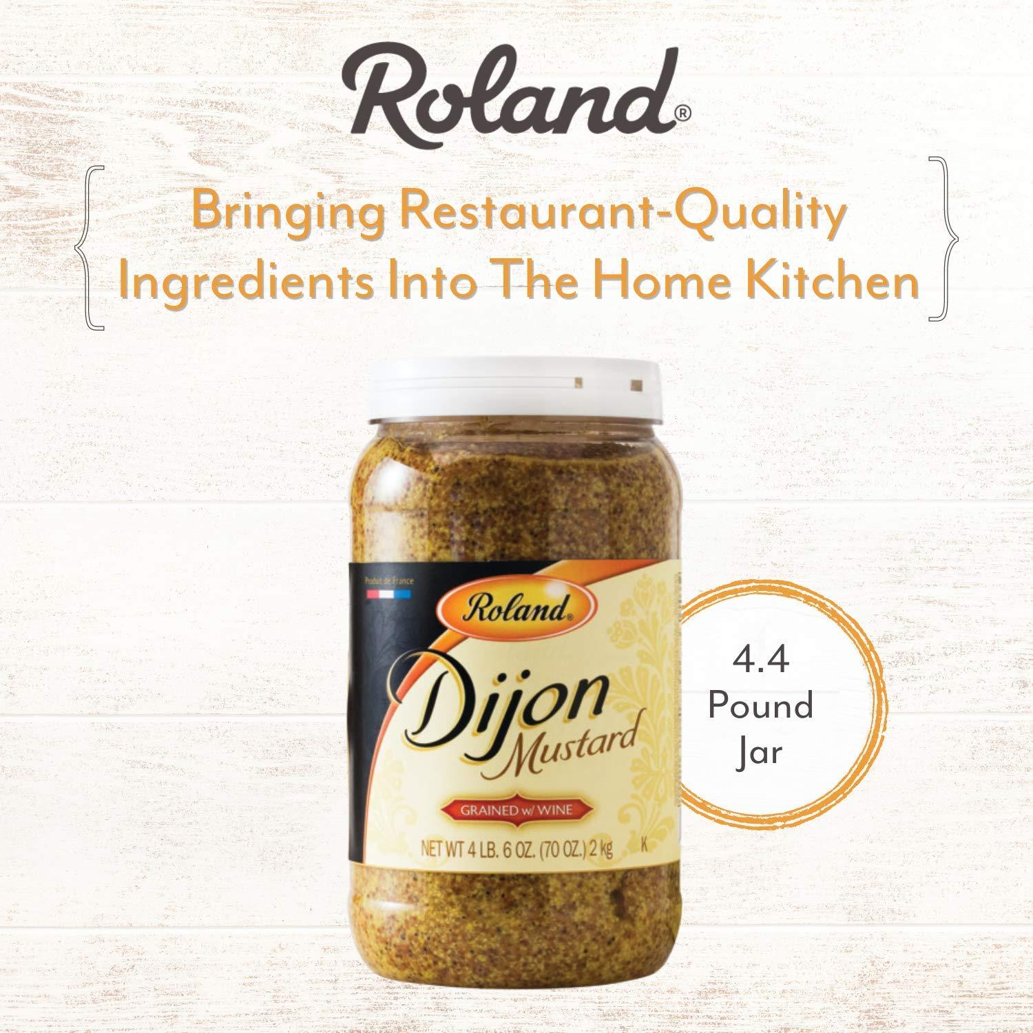 Roland Foods Grained French Dijon Mustard, Specialty Imported Food, 4.4