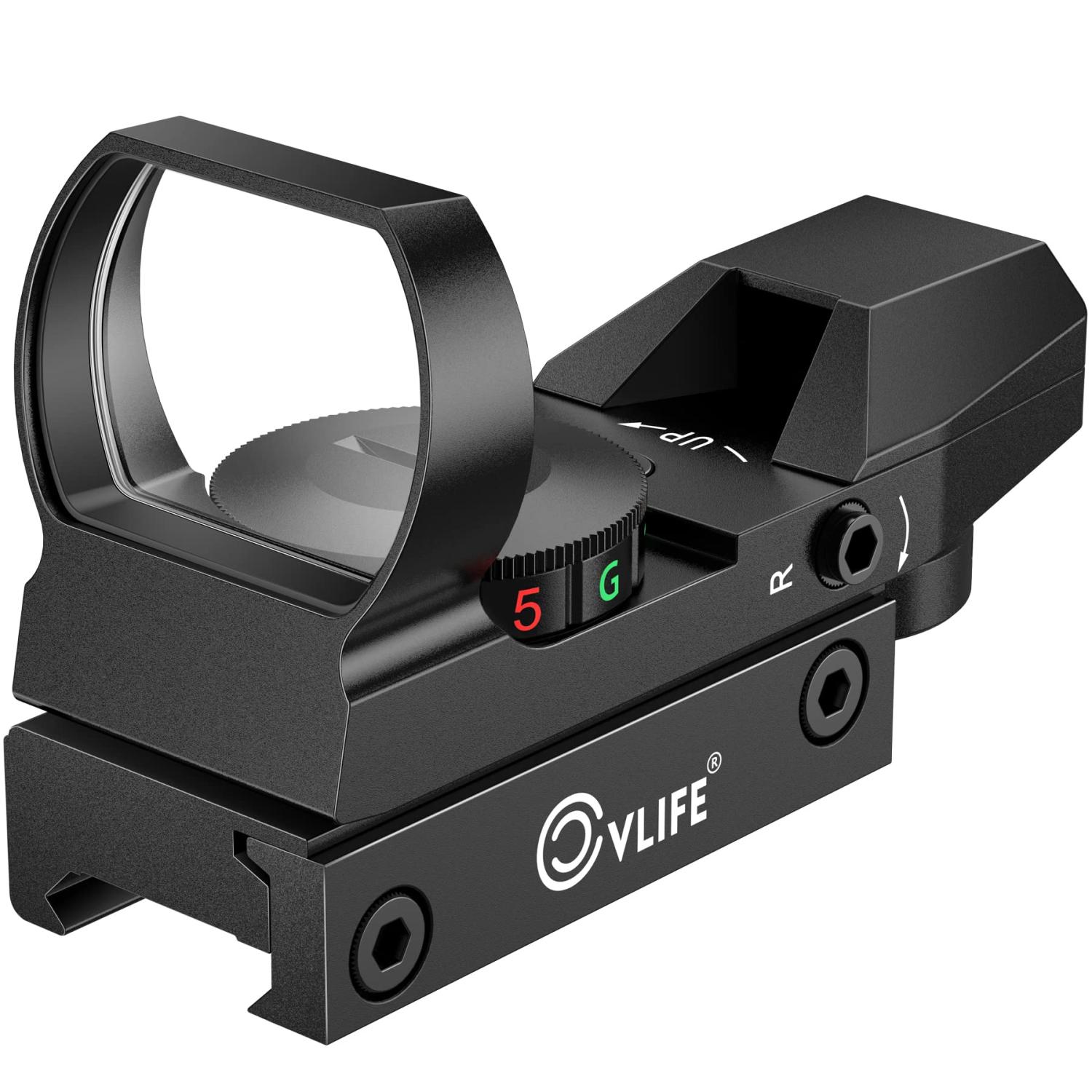 CVLIFE 1X22X33 Red Green Dot Gun Sight Scope Reflex Sight with 20mm Rail