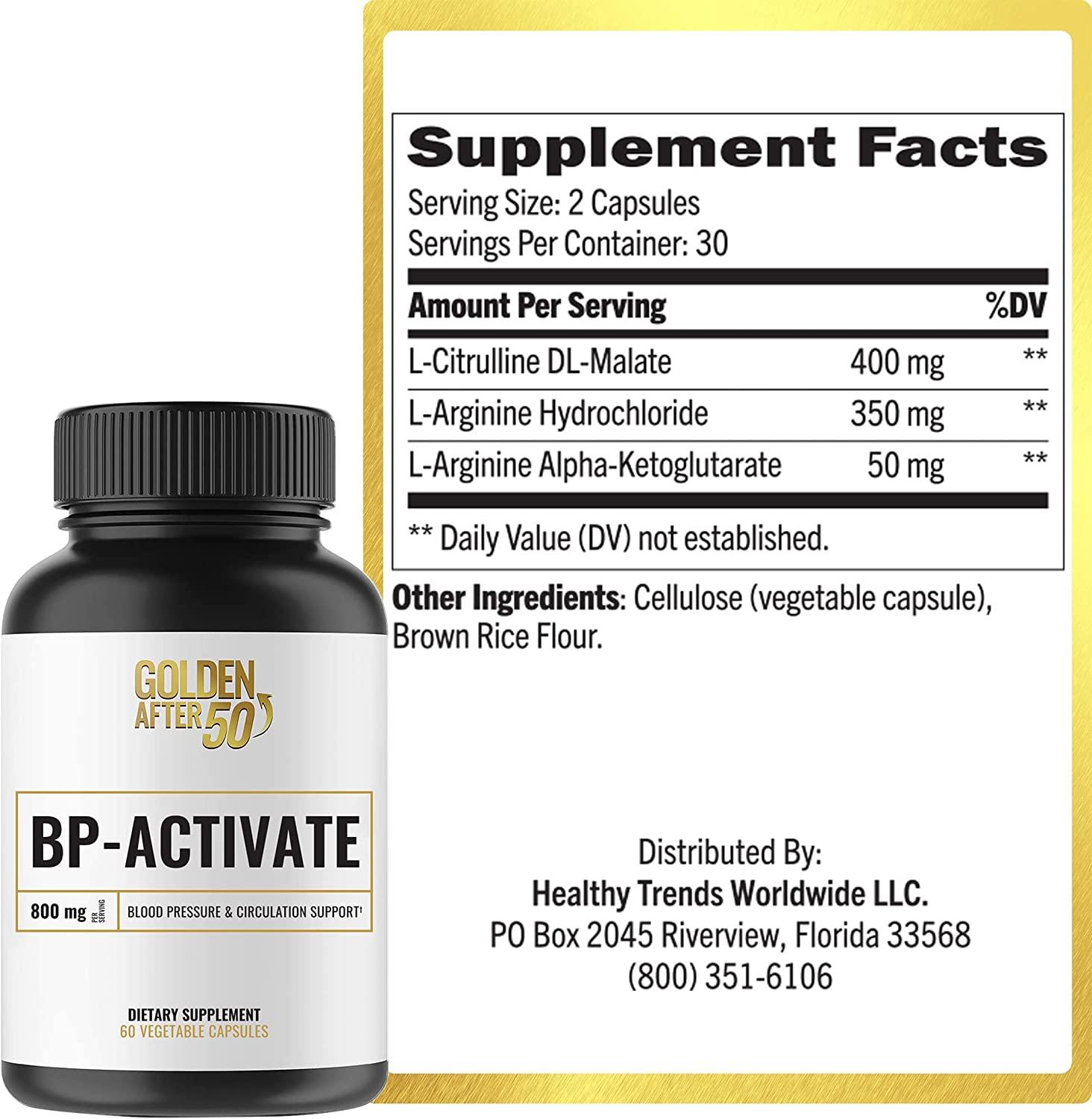 Golden After 50 BPActivate Heart Health Support Supplement 60