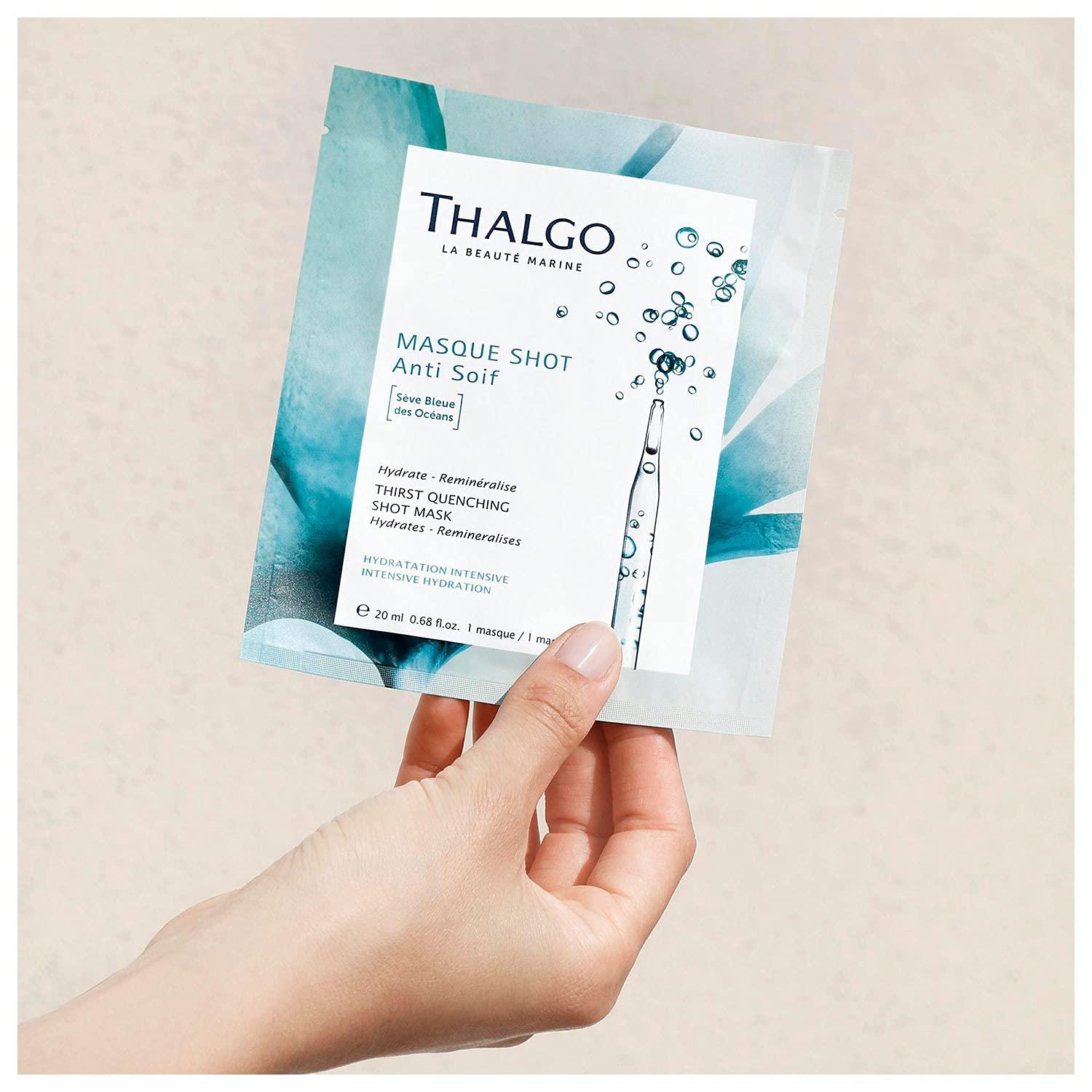 THALGO Feuchtigkeitsmaske Mit Hyaluronsäure – Sofort Aufpolsternd & Glättend, 20 Ml