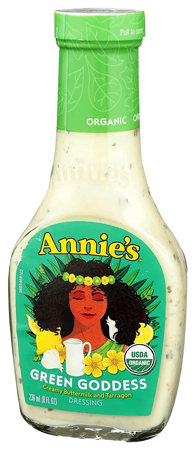 Annie's Naturals Organic Dressing, Green Goddess - 8 fl oz bottle