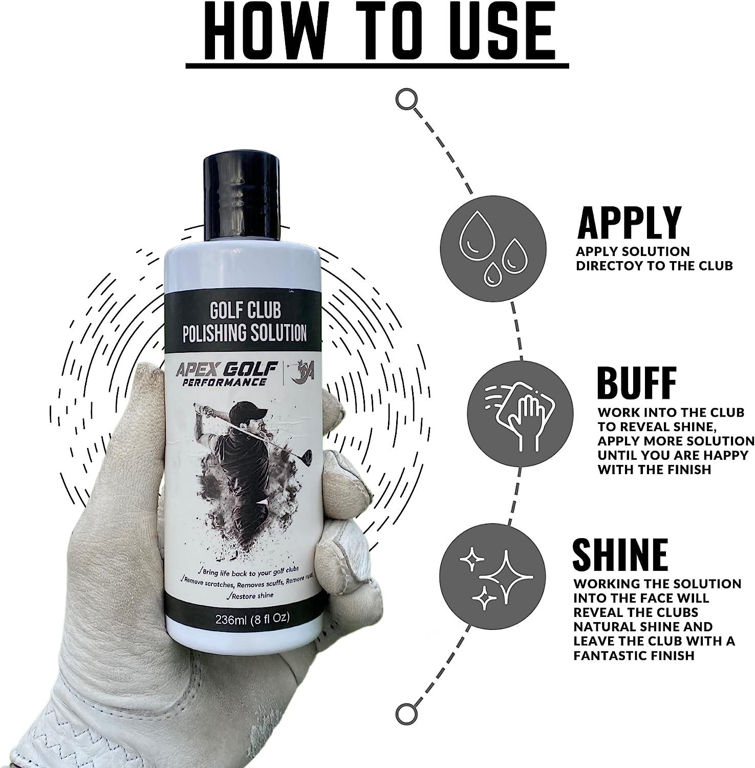 Golf Club polishing kit, Golf Club Scratch Remover, Polish Golf Clubs