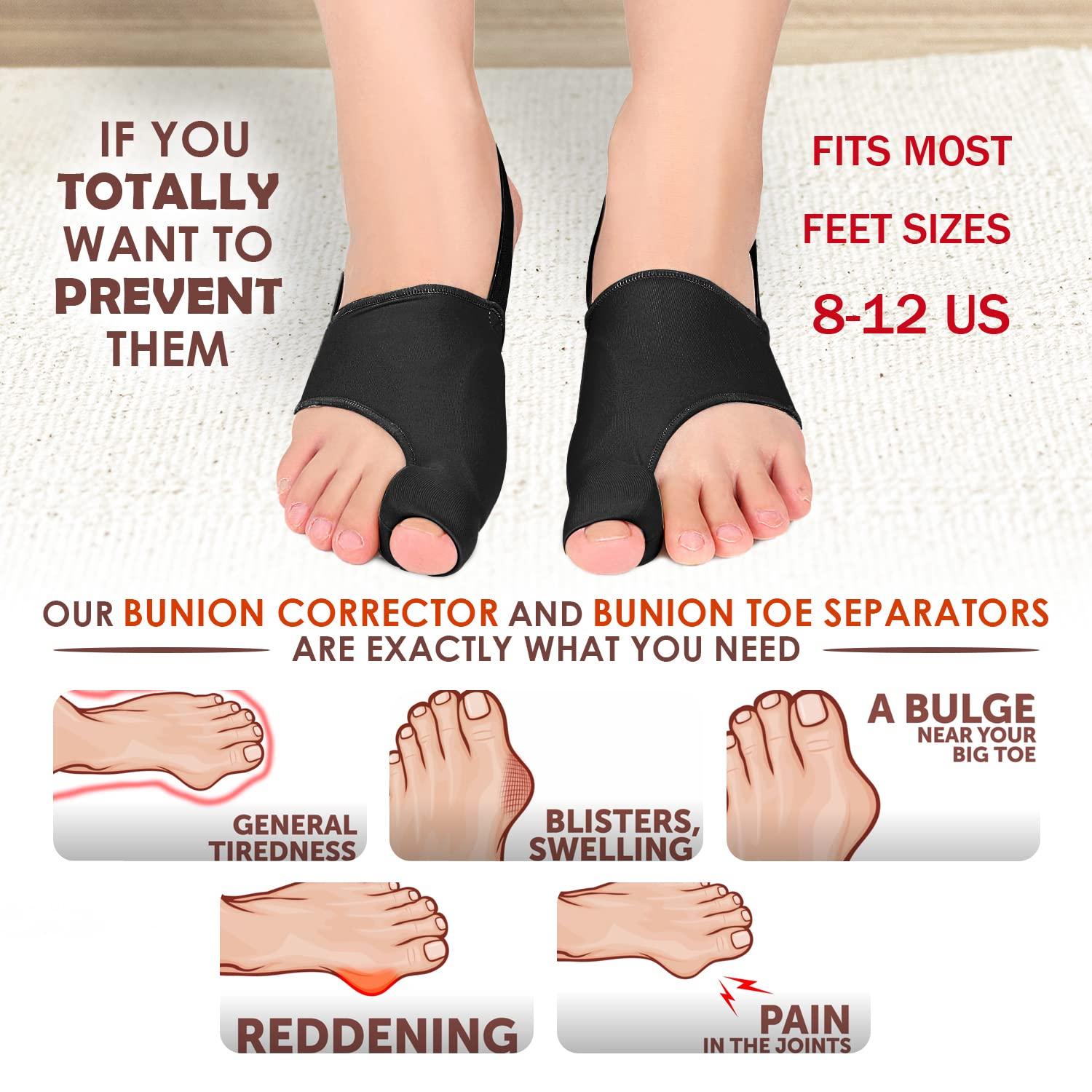 Bunion Corrector For Women & Men and Bunion Toe Separators, Effective