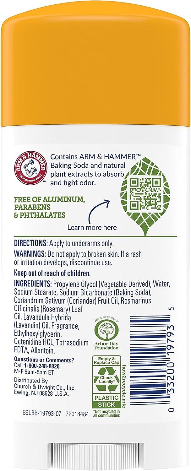 Arm & Hammer Essentials Natural Deodorant Fresh 2.5 oz 3 pk