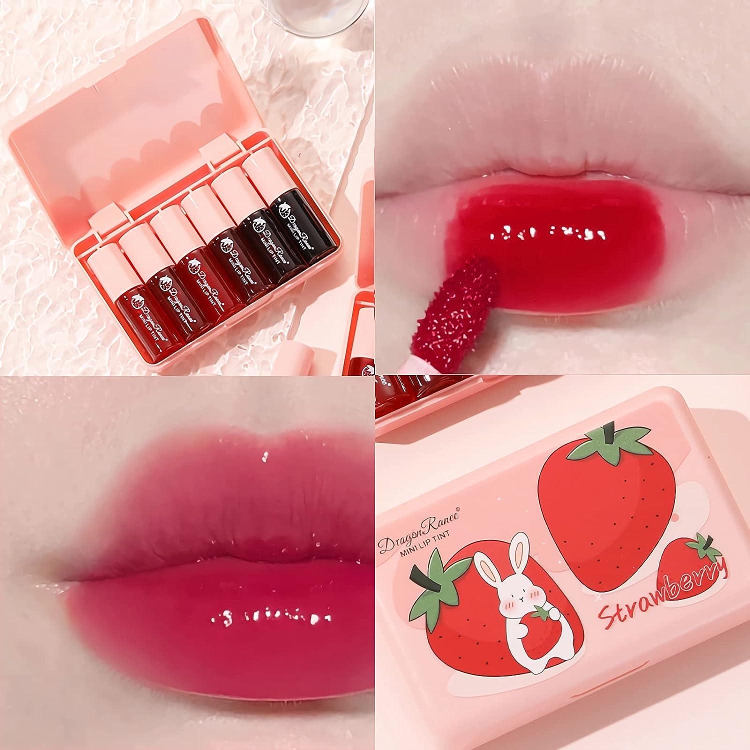 6 Colors Lip Tint Set - Long-lasting, Waterproof