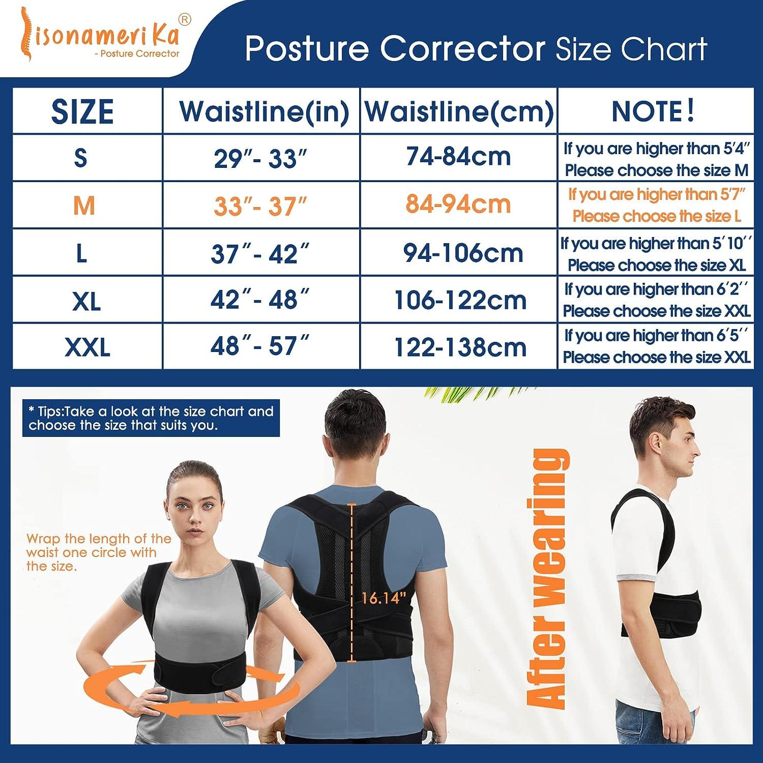 Full Back Posture Corrector Brace Shoulder Back Support Belt for Male  Female Braces and Supports Belt