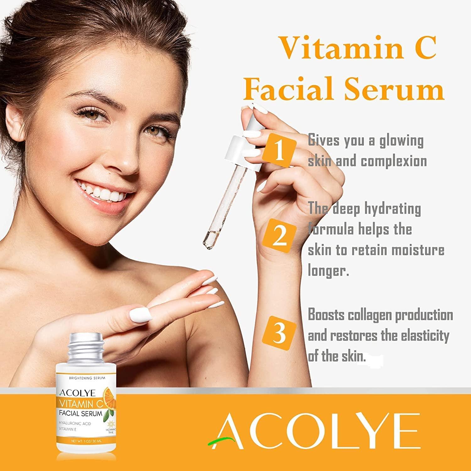 Dark Spot Remover & Corrector for Face with Vitamin C, Hyaluronic Acid