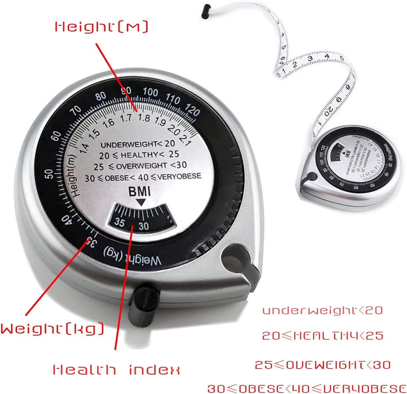 T&Kira 2020 New Body Fat Caliper and BMI Body Mass Index Measure Tape