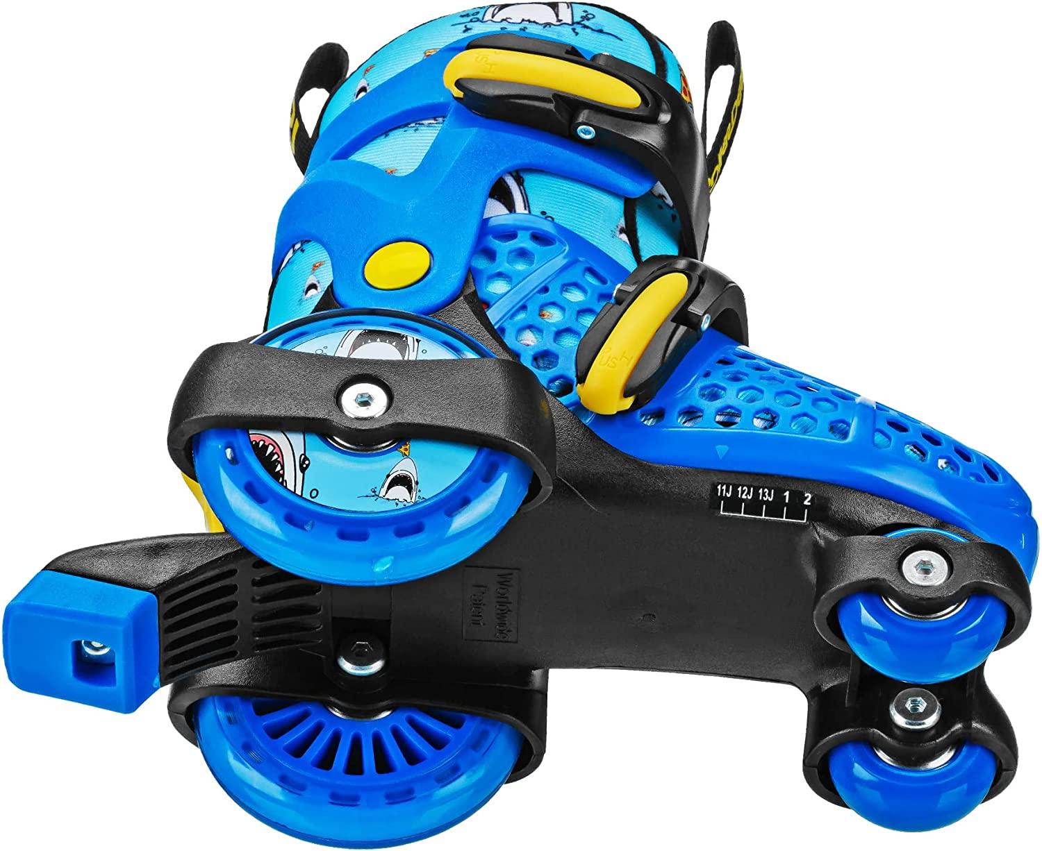 Roller Derby Fun Roll Adjustable Roller Skates for Beginners, Boys and