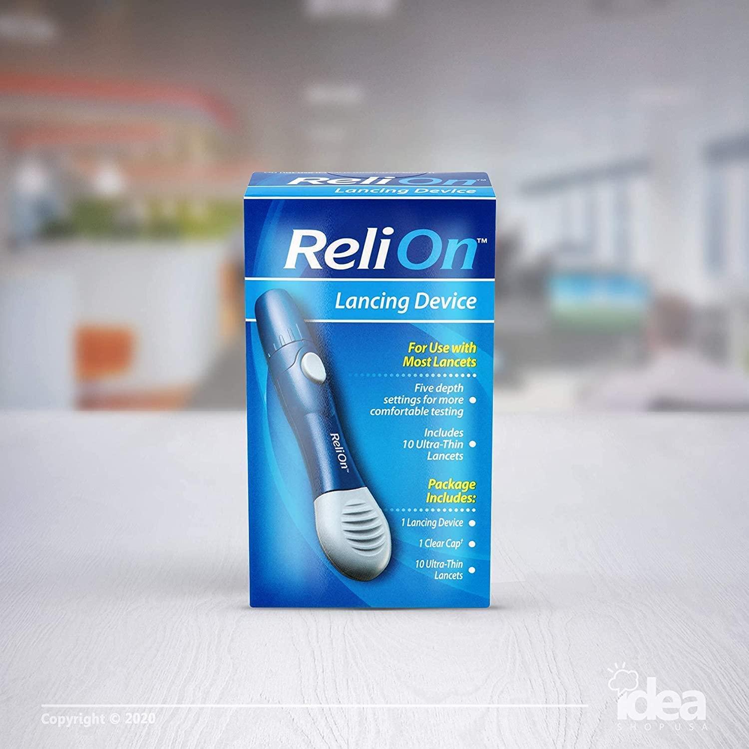 ReliOn Lancing Device +"Look After Your Diabetes Better Idea Guide