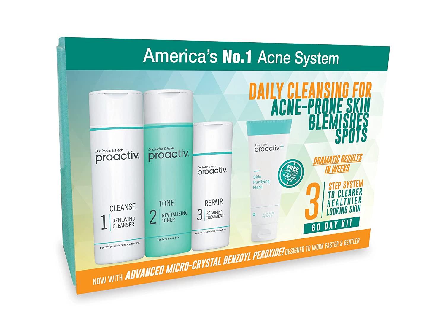 Proactiv 3 Step Acne Treatment Kit Benzoyl Peroxide Face Wash