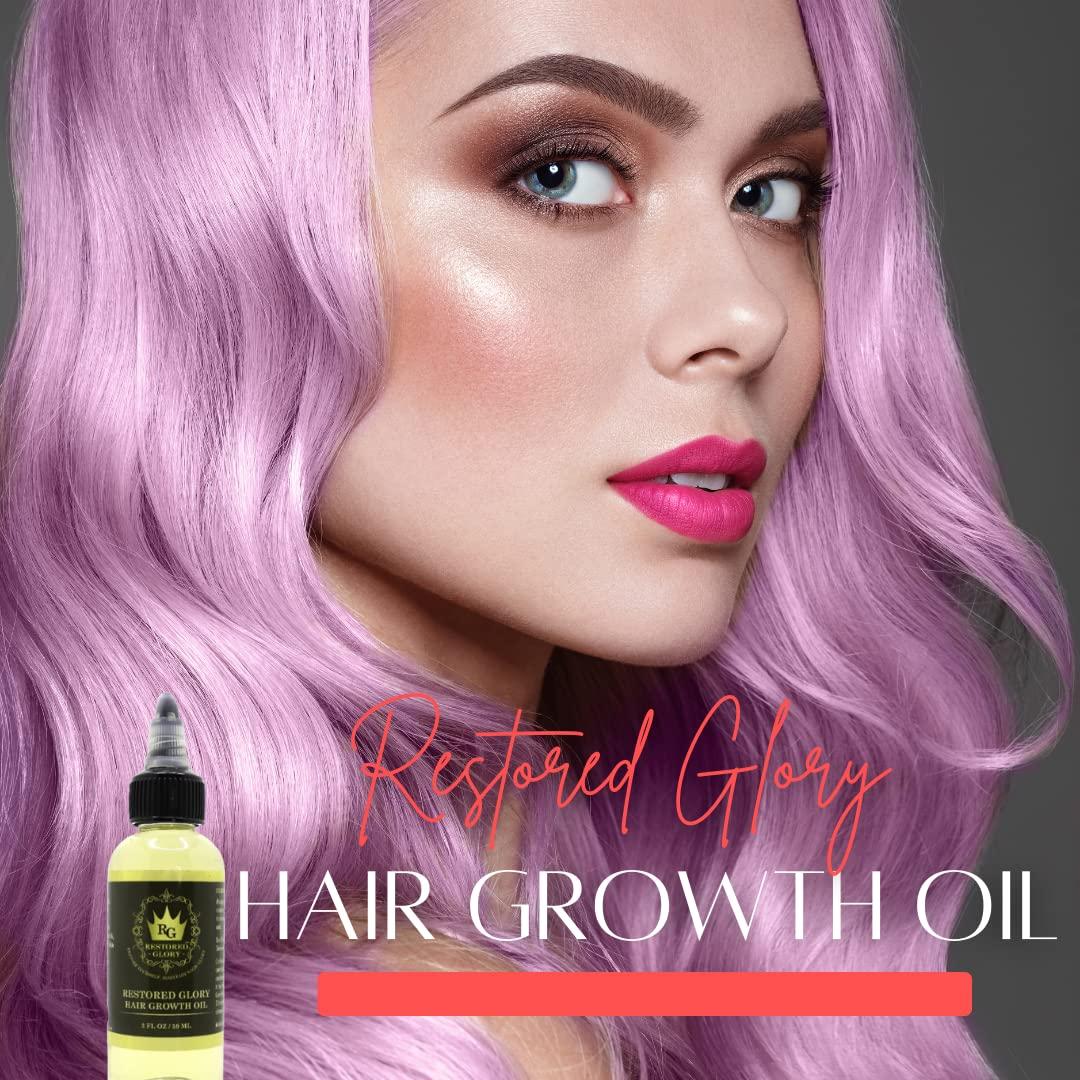 Restored Glory Hair Growth Oil 2 fl oz Promotes Healthy, Thicker