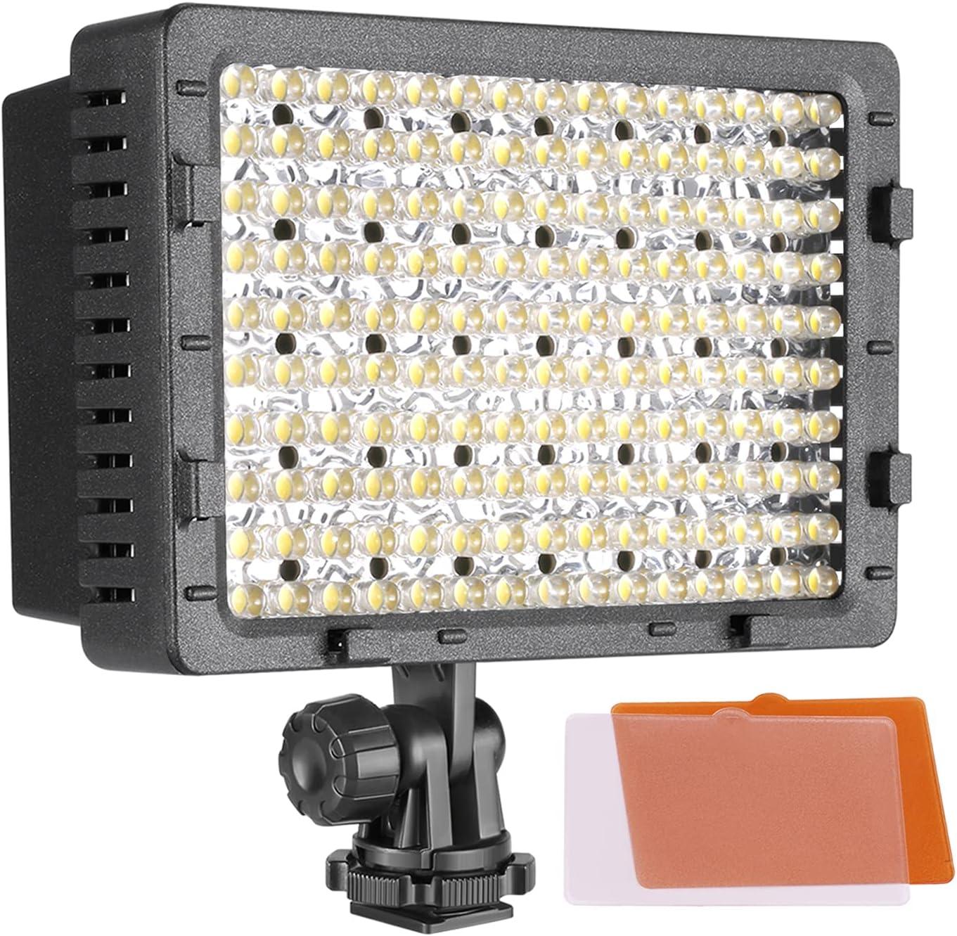 NEEWER 160 LED CN-160 Dimmable Ultra High Power Panel Digital Camera /  Camcorder Video Light, LED Light compatible with Canon, Nikon, Pentax,  Panasonic,SONY, Samsung and Olympus Digital SLR Cameras Standard Packaging