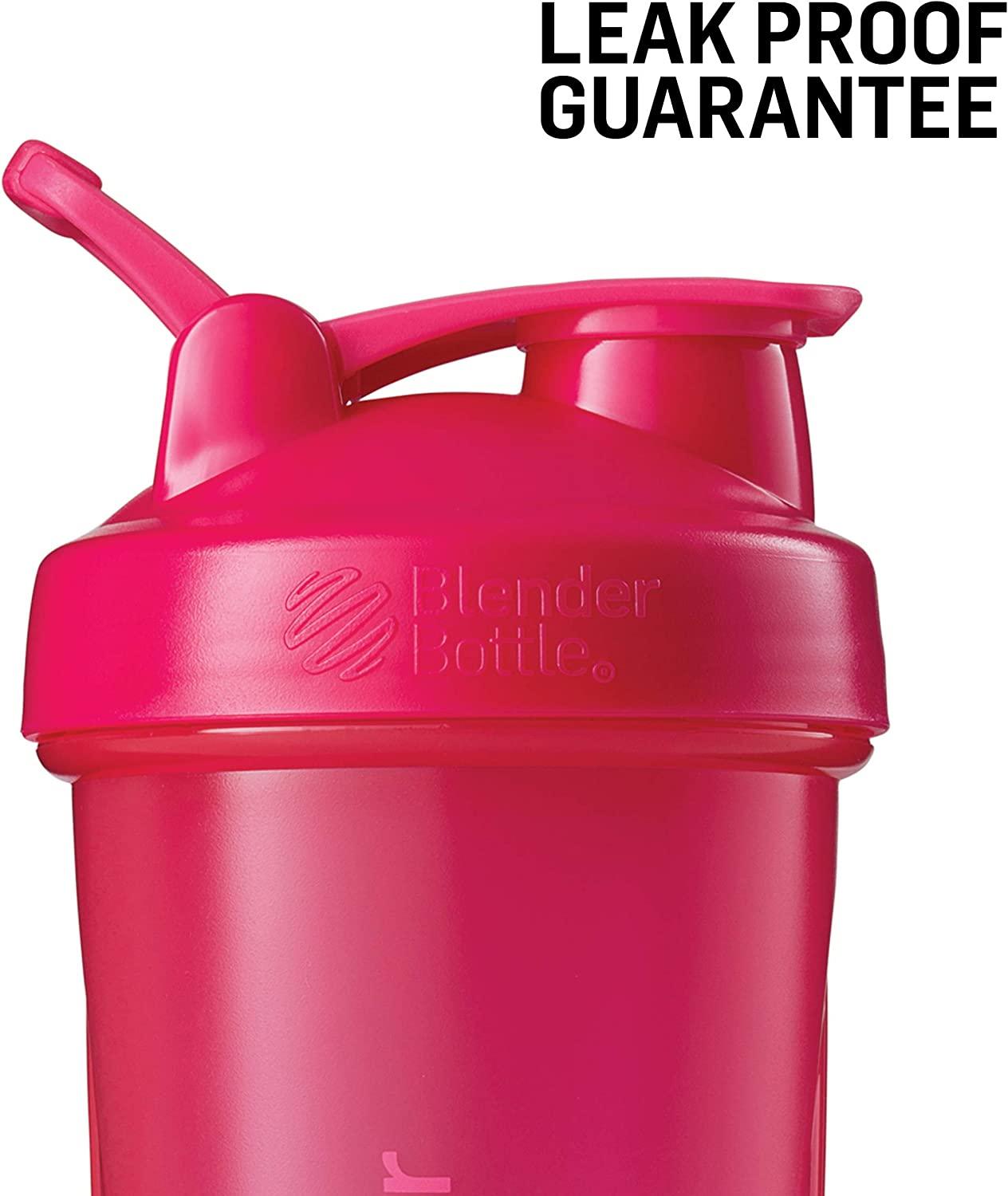 Protein Shaker Bottle Small-Perfect for Shakes and Pre Workout Drink-Blender W. Whisk Ball, Secure Screw-On Lid, Dishwasher Safe & BPA Free Sports