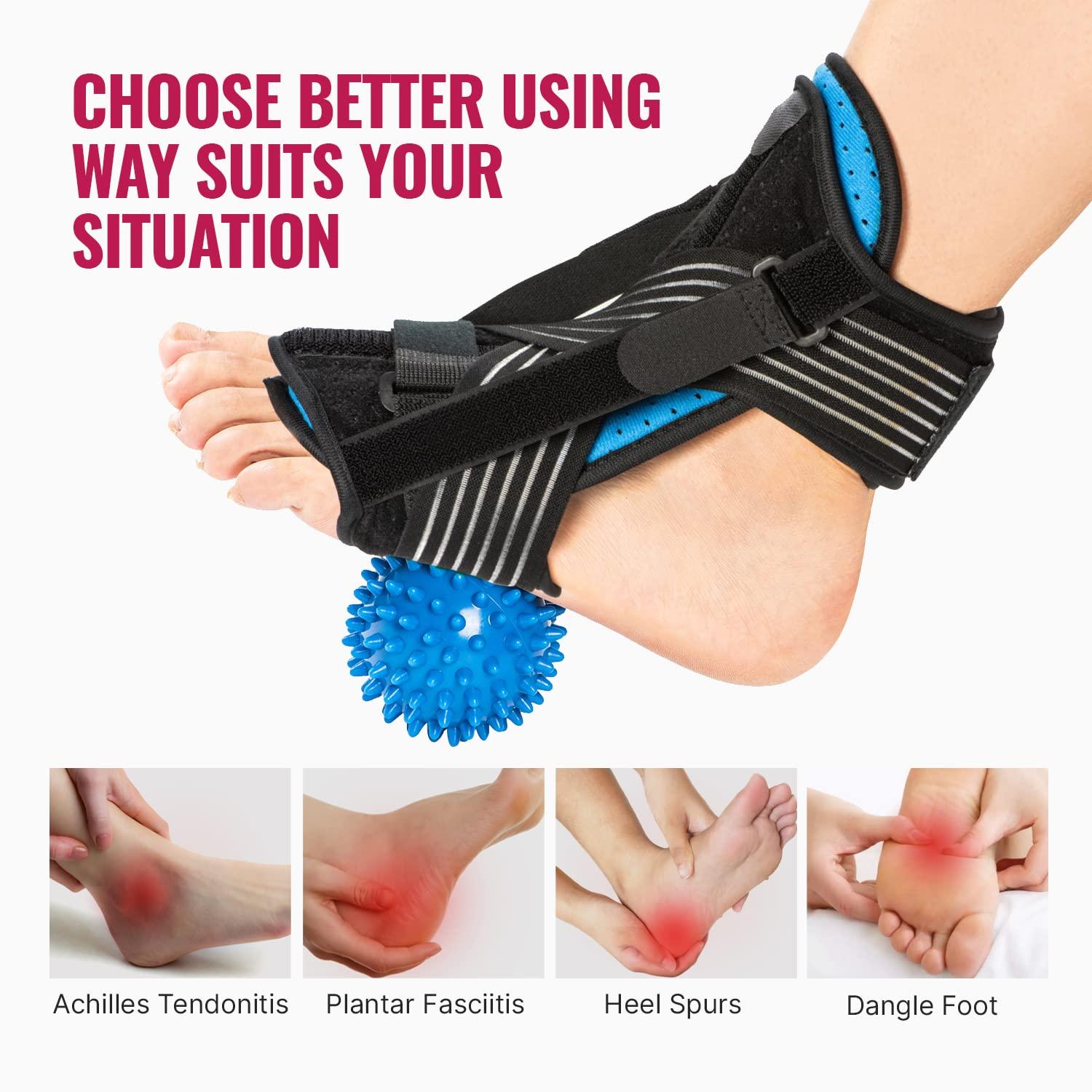 Fit Geno Plantar Fasciitis Night Splint, Achilles Tendonitis Relief, Plantar Fasciitis Night