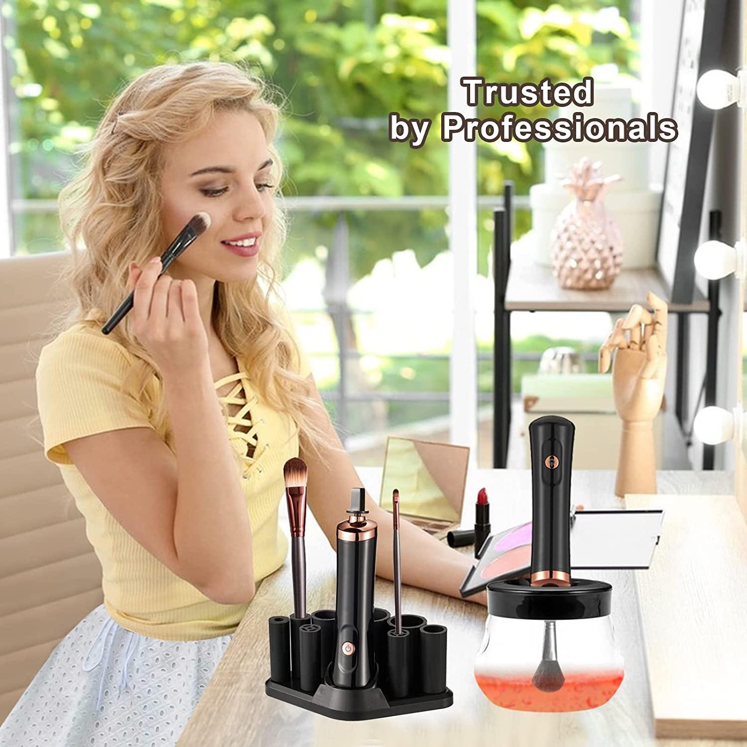 Makeup Brush Cleaner Dryer Super-Fast Electric Brush Cleaner Machine  Automatic Brush Cleaner Spinner