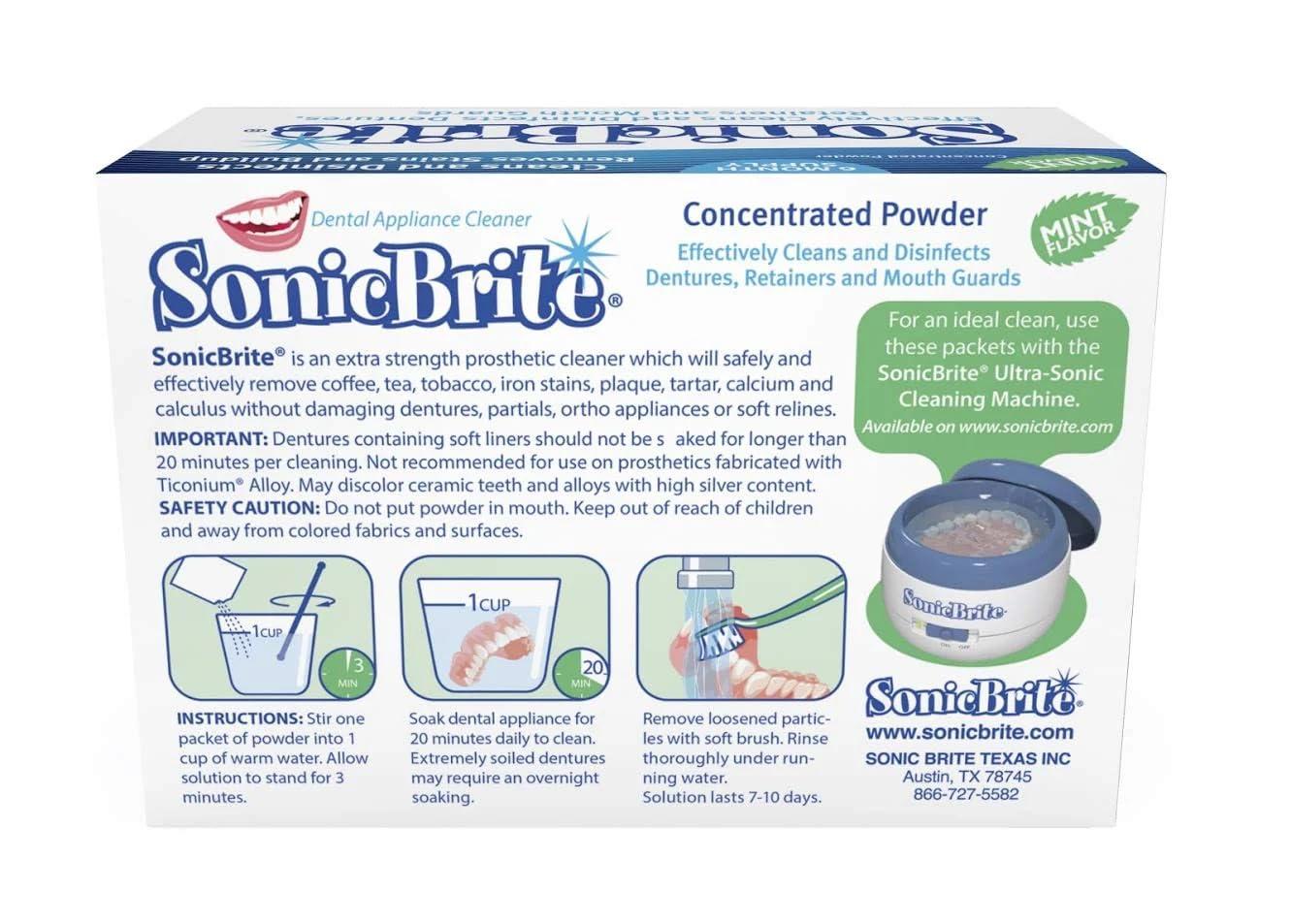 SonicBrite Dental Appliance Cleaning Powder - Thumbnail 3