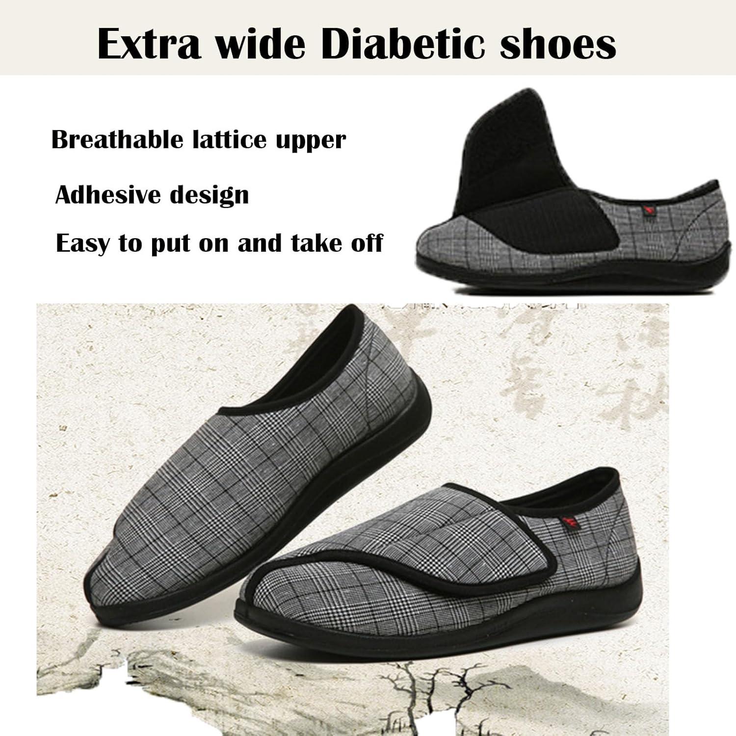 Diabetic Slippers for Swollen Feet Adjustable Comfortable for