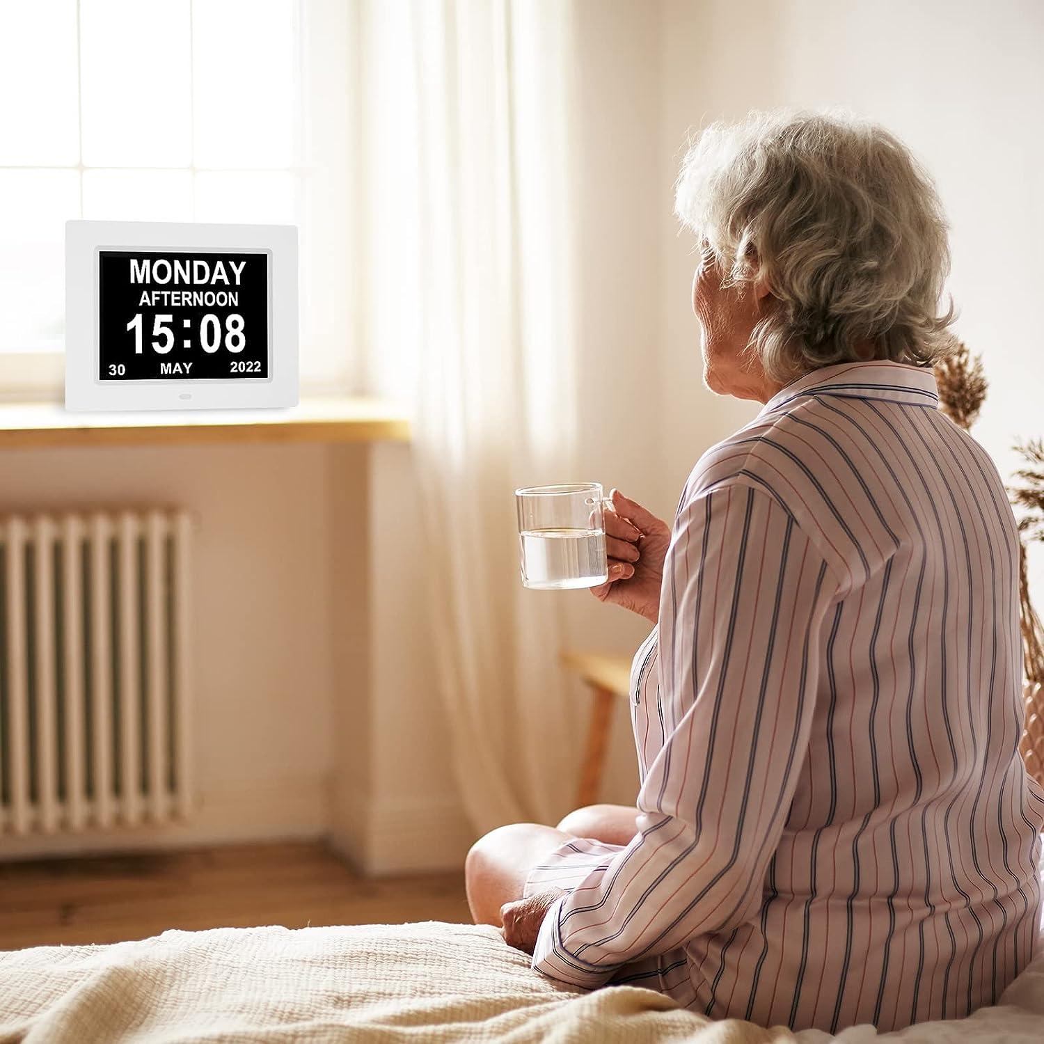 Digital Day Alarm Clock Calendar Day Clock for Dementia Alzheimer ...