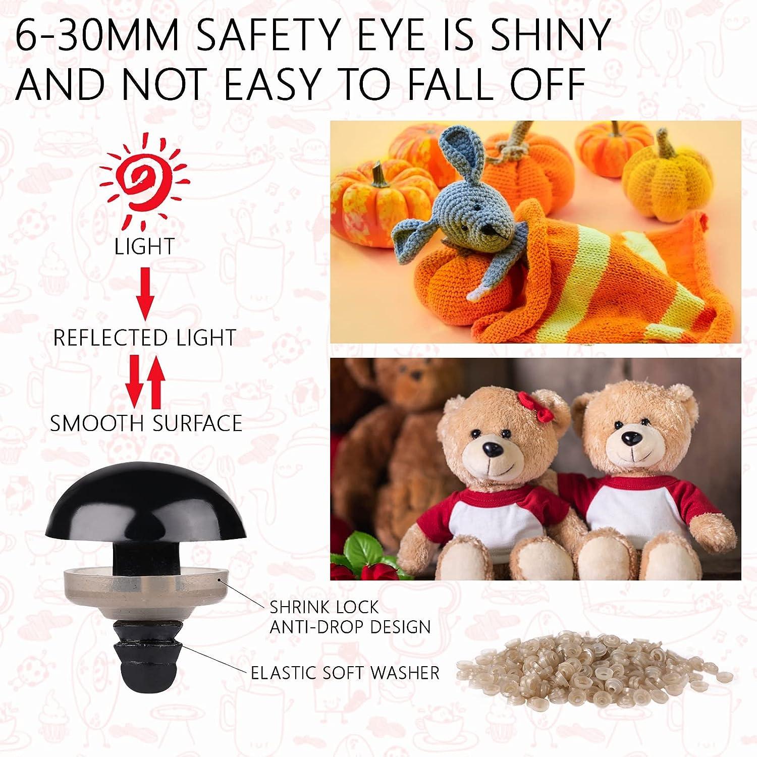 100pcs 6-12mm 8mm 10mm 12mm Black Plastic Crafts Safety Eyes For Teddy Bear  Dolls Soft Toy Making Animal Amigurumi Accessories - Realistic Reborn Dolls  for Sale