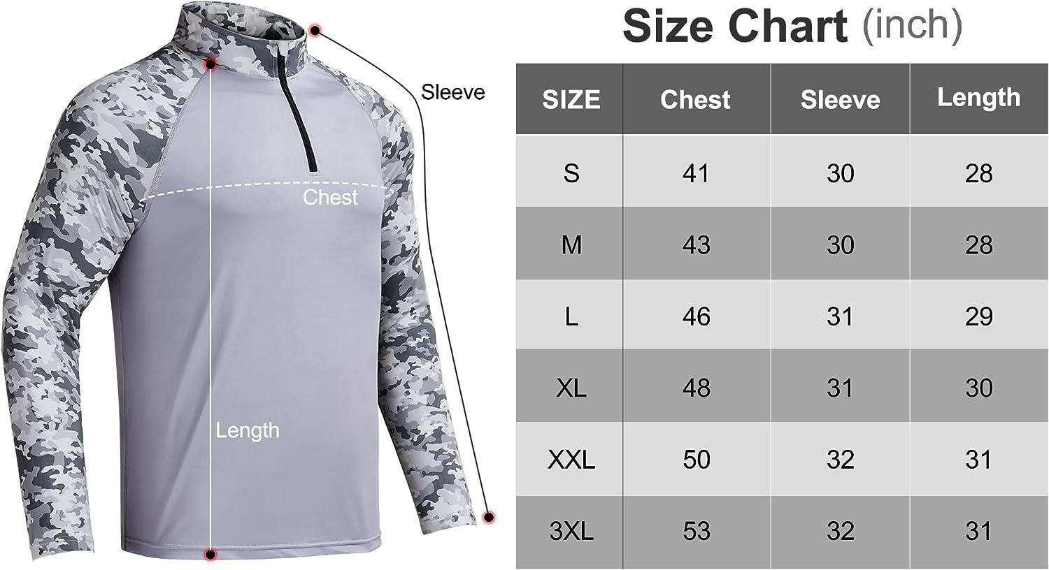 Rodeel Men's Running Hiking Shirts 1/4 Zip UPF 50+ Sun Protection Long  Sleeve Shirt Khaki Small