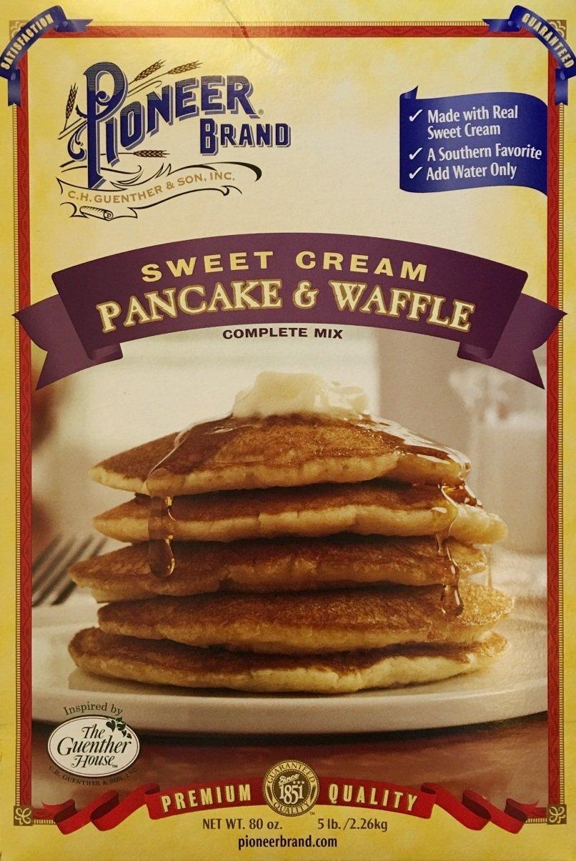 Pioneer Brand Sweet Cream Pancake and Waffle Complete Mix ~ 80 oz