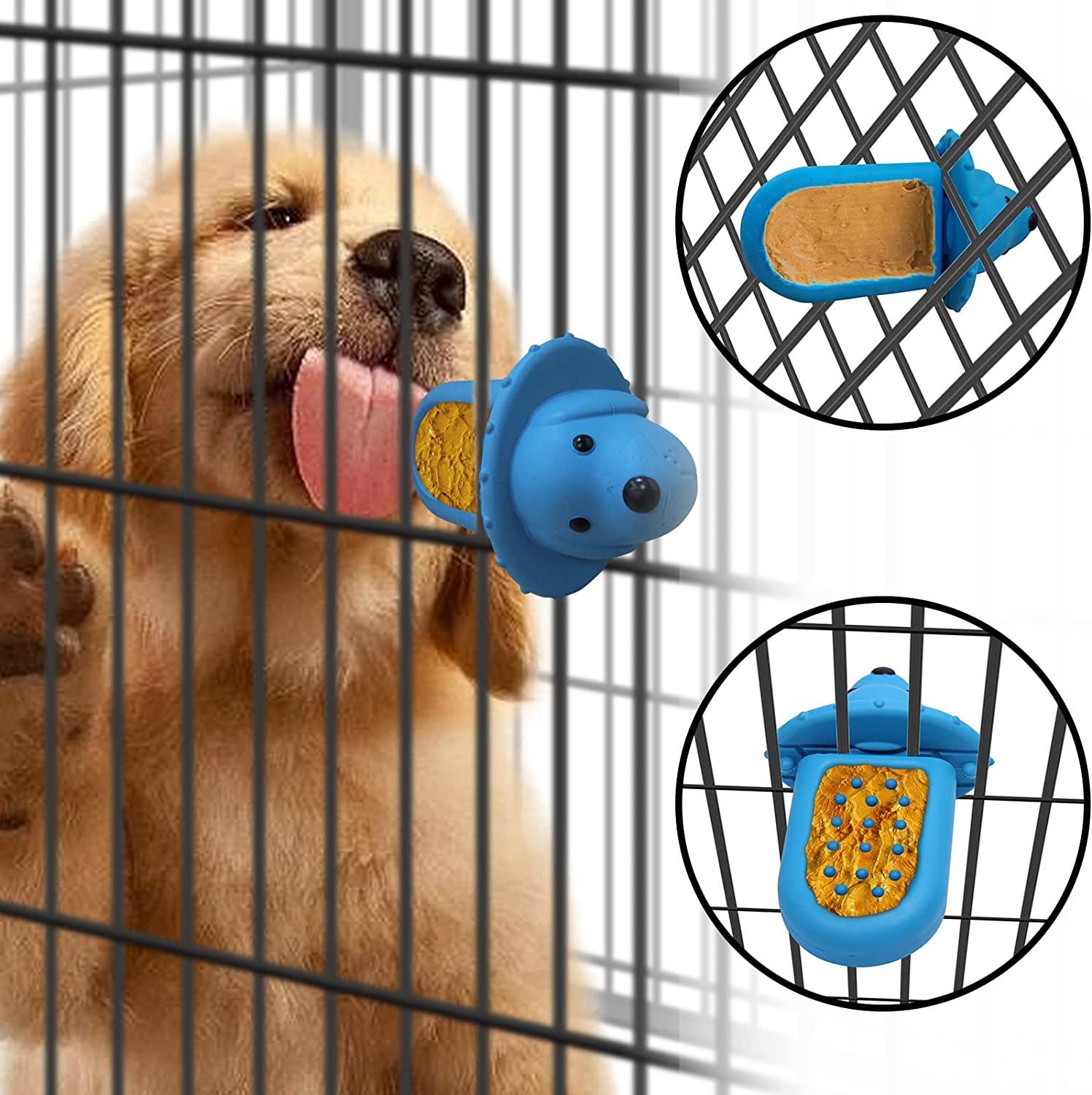 Dog Crate Training Toys/Dog Training Aids，Peanut Butter Toy for Crate  Training, Secures to Crate, Reduces Anxiety，Dog Crate Toy
