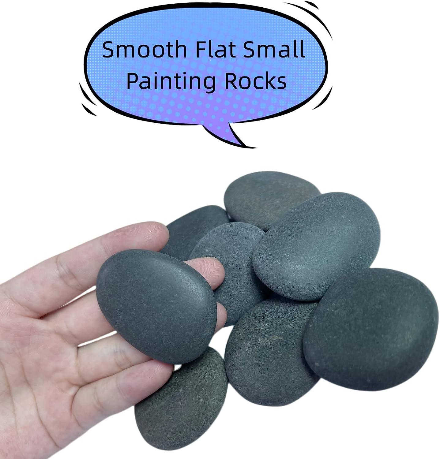 lifetop 120PCS Painting Rocks, DIY Rocks Flat & Smooth Kindness Rocks for  Arts, Crafts, Decoration, Medium/Small/Tiny Rocks for Painting,Hand Picked