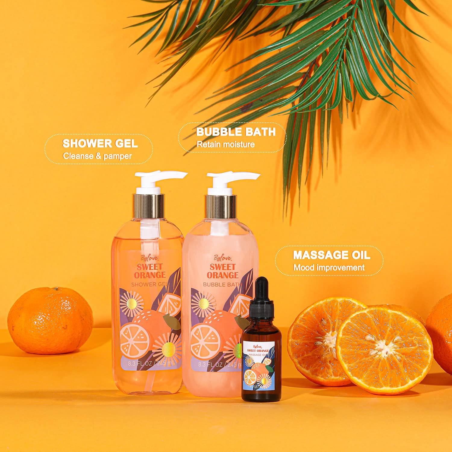 Gift Baskets for Women, Gift Set for WomenBFFLOVE Sweet Orange Spa