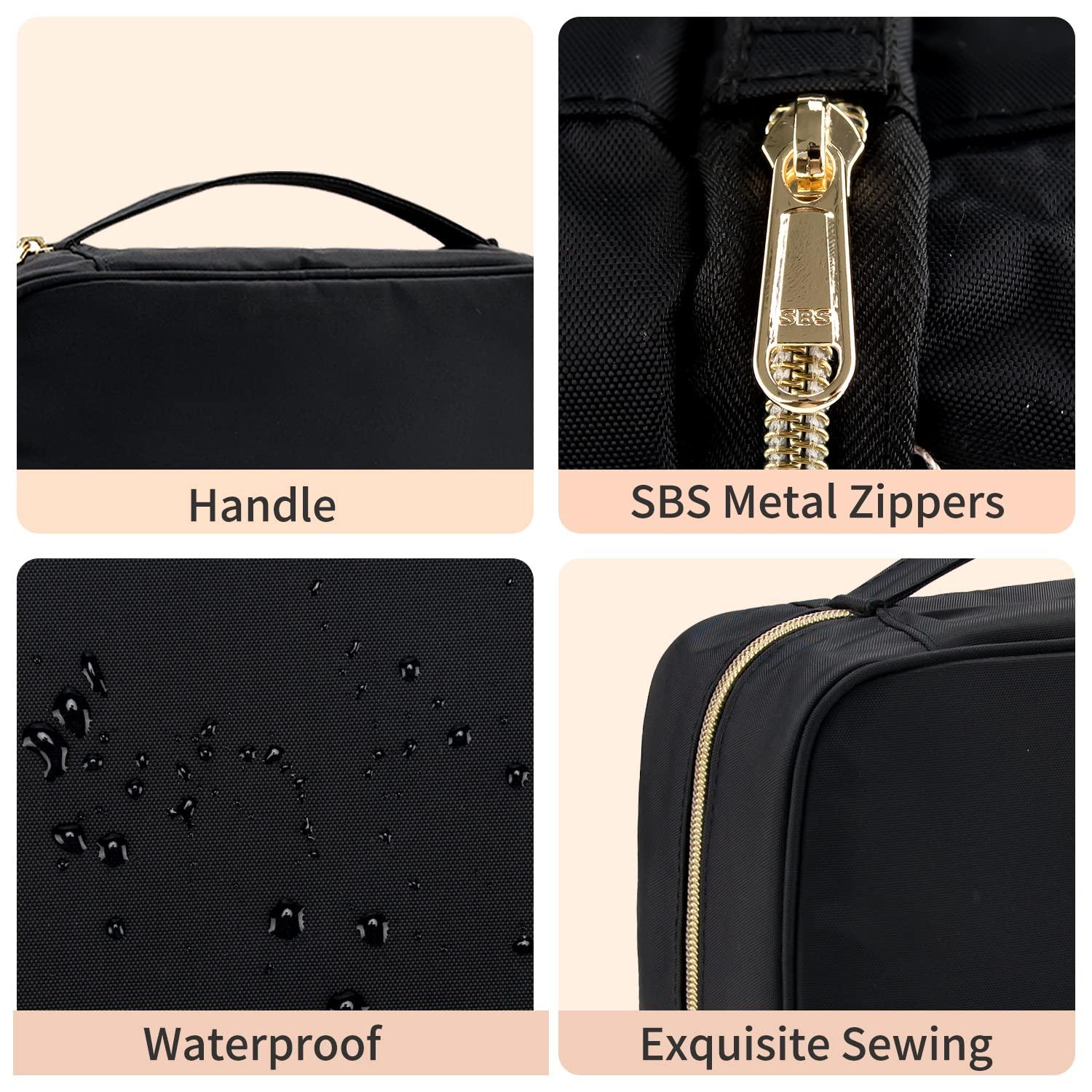 Borsa da toilette per appendere uomini e donne Japoece Beauty Case da Viaggio da appendere Con gancio Portatile impermeabile Leggero Pratico da Viaggio Cosmetici Organizer (Rosa-2