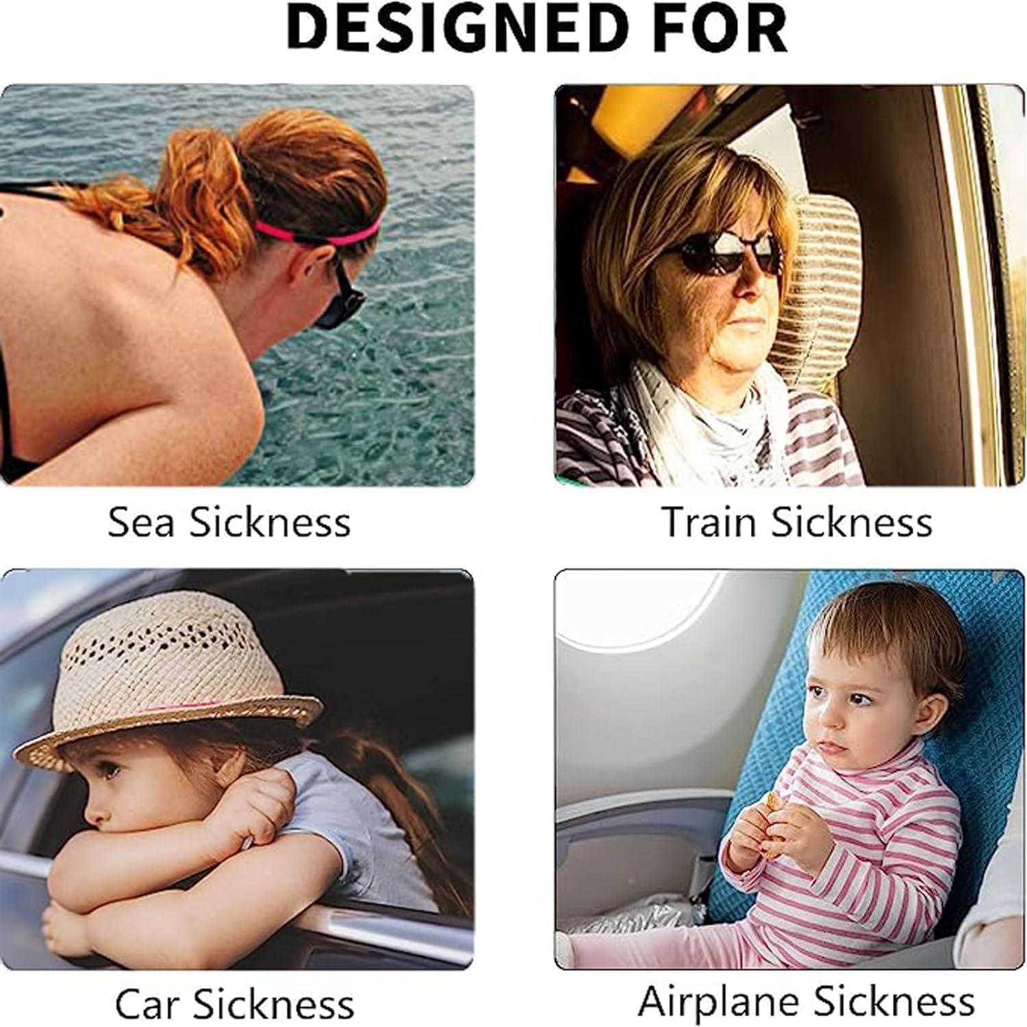 8Pcs Motion Travel Sickness Bands Motion Sickness Bands Travel Sickness Relief Wristbands Anti