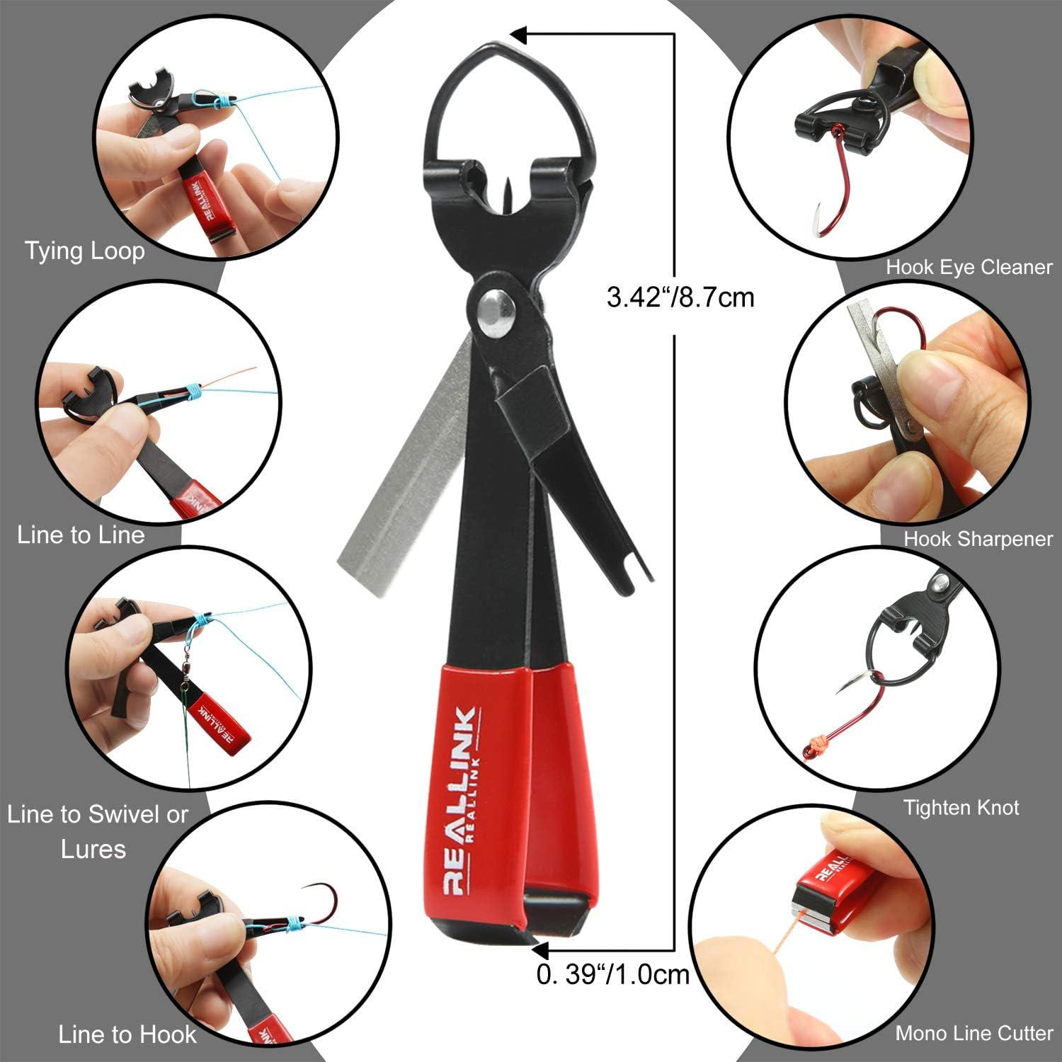 Fly Fishing Tools Kit and Accessories Combo Kits, Fishing Quick Nail Knot Tying Tool, Hook