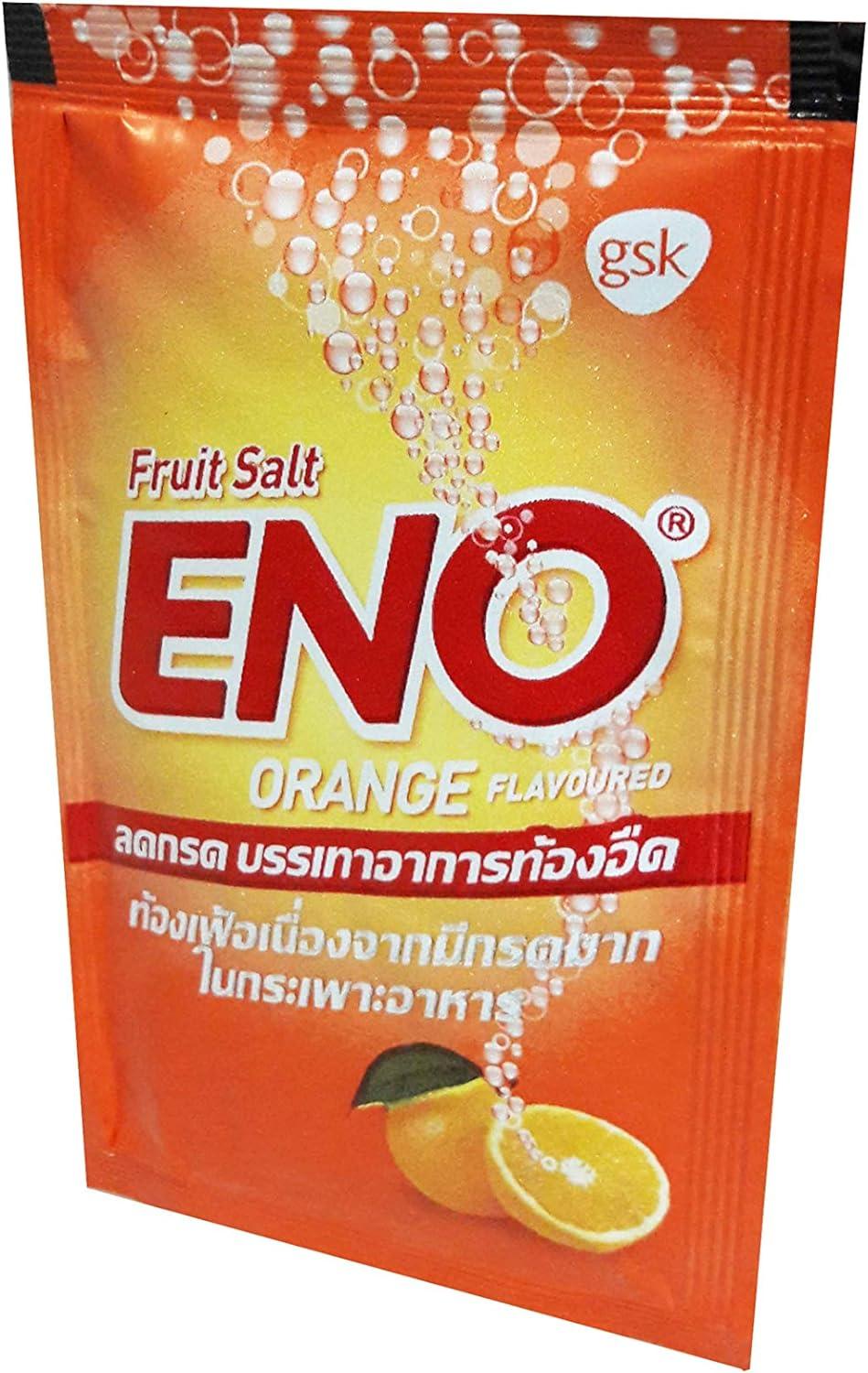 ENO Sparkling Antacid Relief Orange Flavoured Fruit Salt 20 Packs (4.3
