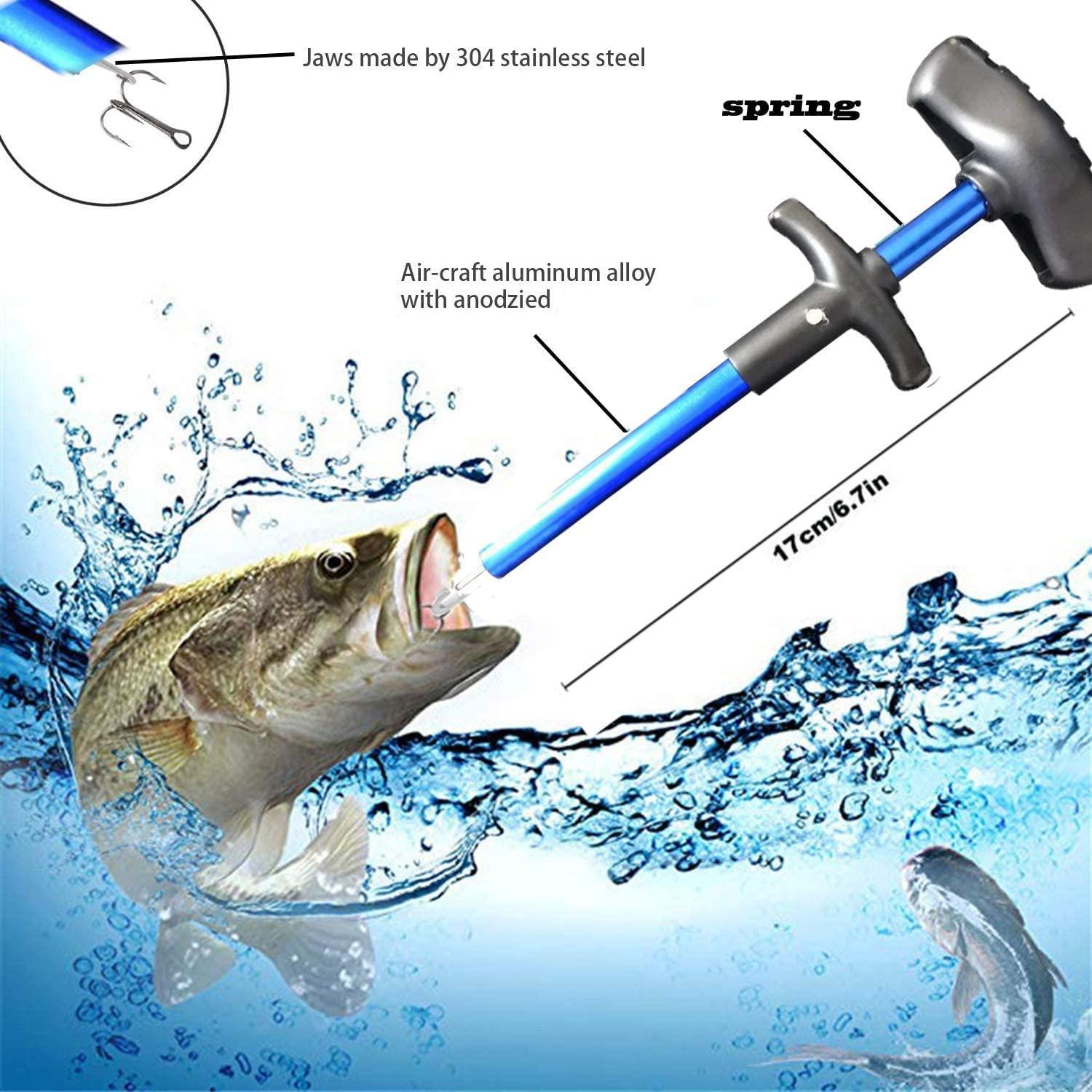 GRANDBUY Fishing Tool Kit Fishing Hook Remover Fish Gripper Fishing Scale Fish  Grip Tools Set Saltwater Resistant Fishing Gear