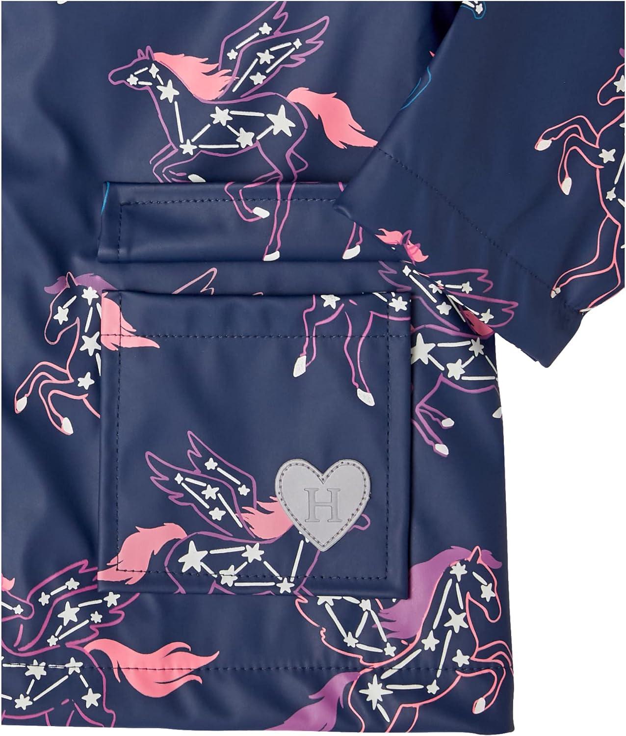 Hatley Girls' Printed Raincoat 3 Years Colour Changing Pegasus